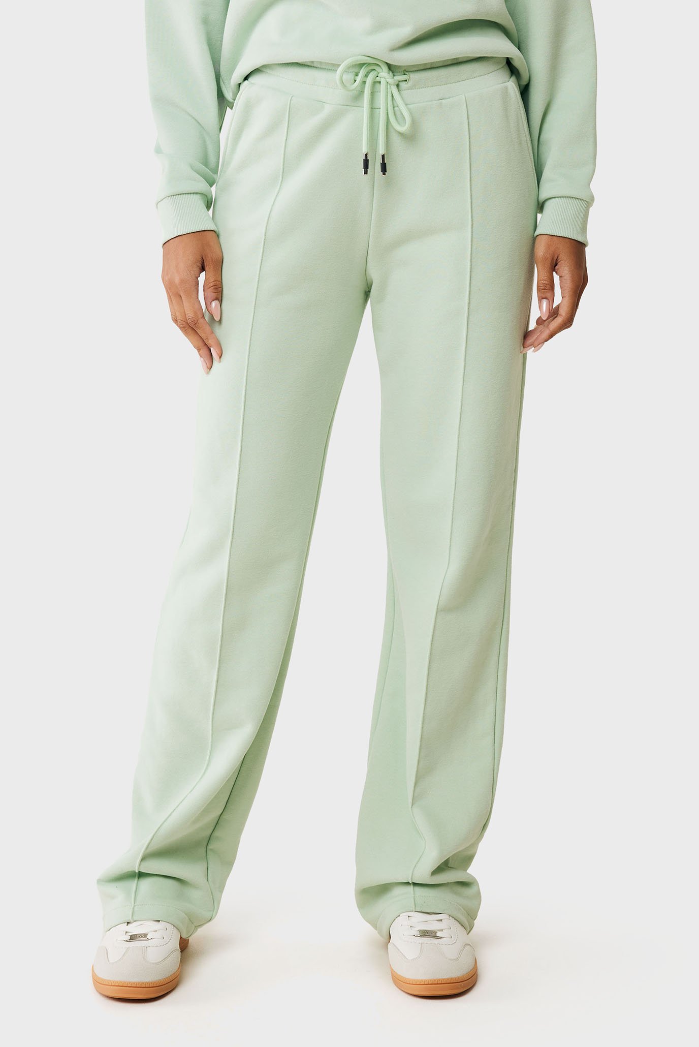 Женские мятные спортивные брюки Straight leg sweatpants Ментоловый S Mexx MF007001251W Женские мятные спортивные брюки Straight leg sweatpants Ментоловый S Mexx MF007001251W