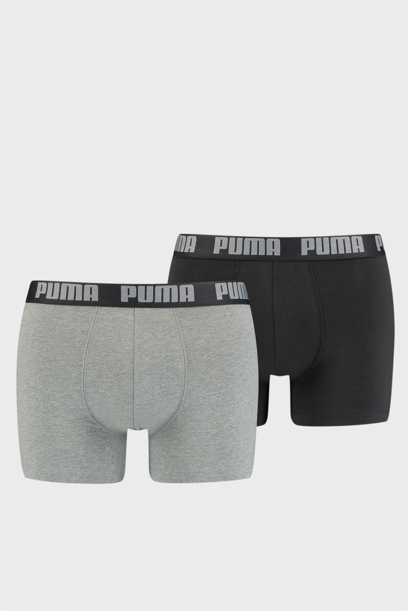 Мужские серые боксеры (2 шт) PUMA Basic Boxer 2P 1