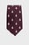 Чоловіча бордова краватка з візерунком