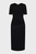 Женское черное платье JERSEY KNOT MIDI