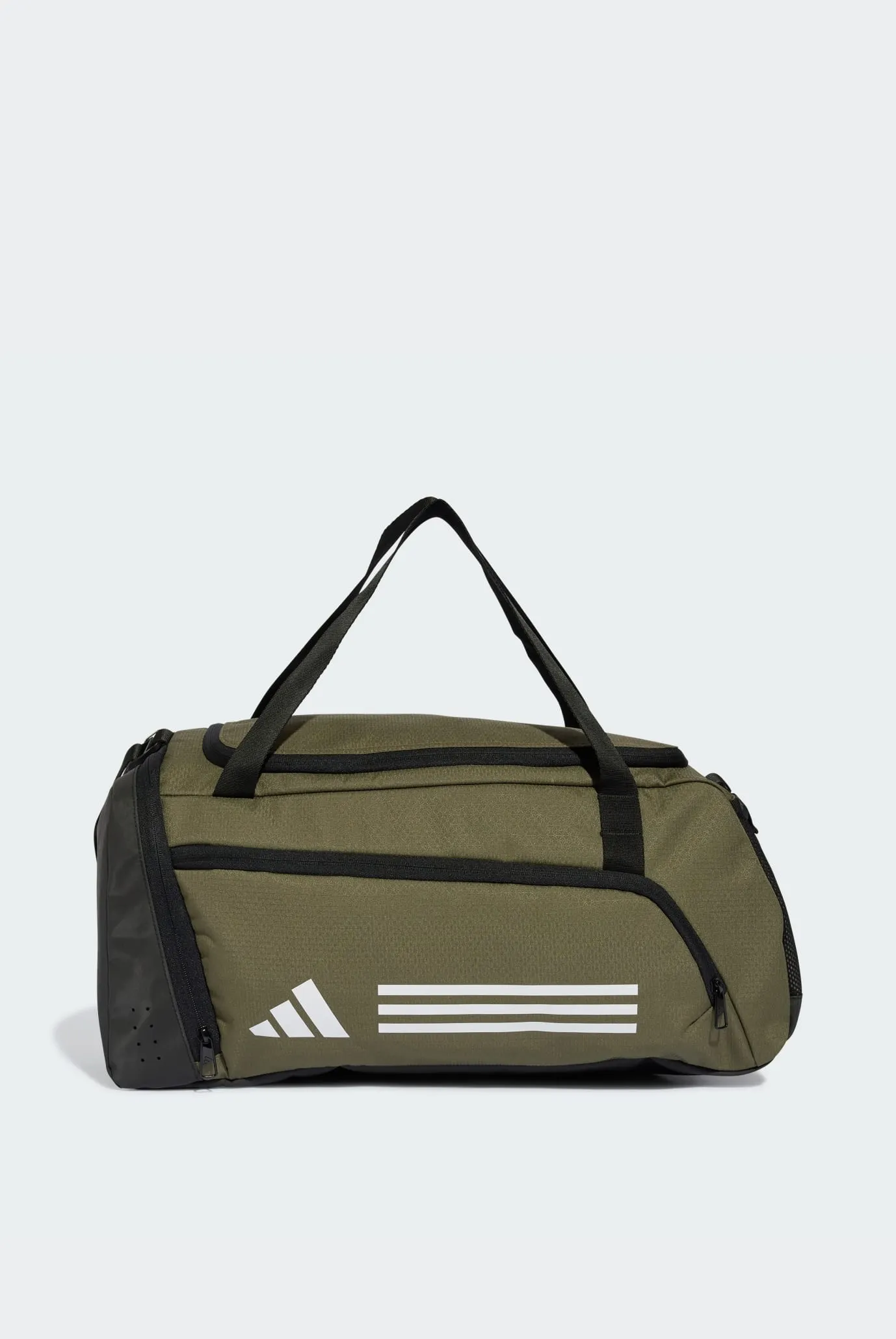 Оливковая спортивная сумка Essentials 3-Stripes Duffel 1