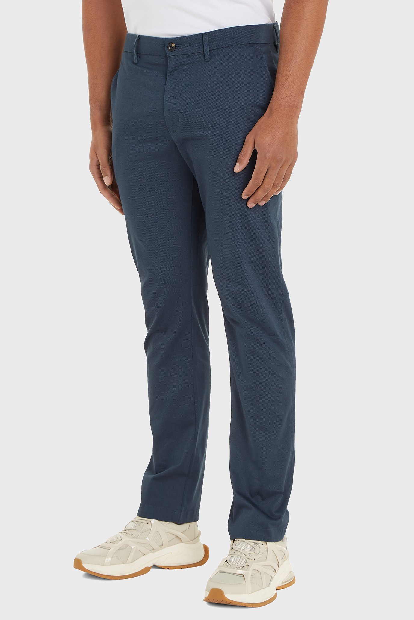 Мужские синие чиносы с узором CHINO DENTON PRINTED STRUCTURE Синий 38-32 Tommy Hilfiger MW0MW33938 Мужские синие чиносы с узором CHINO DENTON PRINTED STRUCTURE Синий 38-32 Tommy Hilfiger MW0MW33938