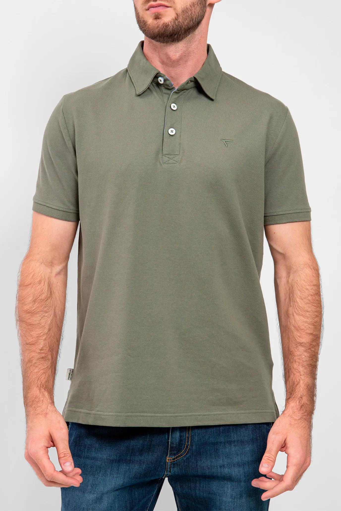 Мужское оливковое поло 2