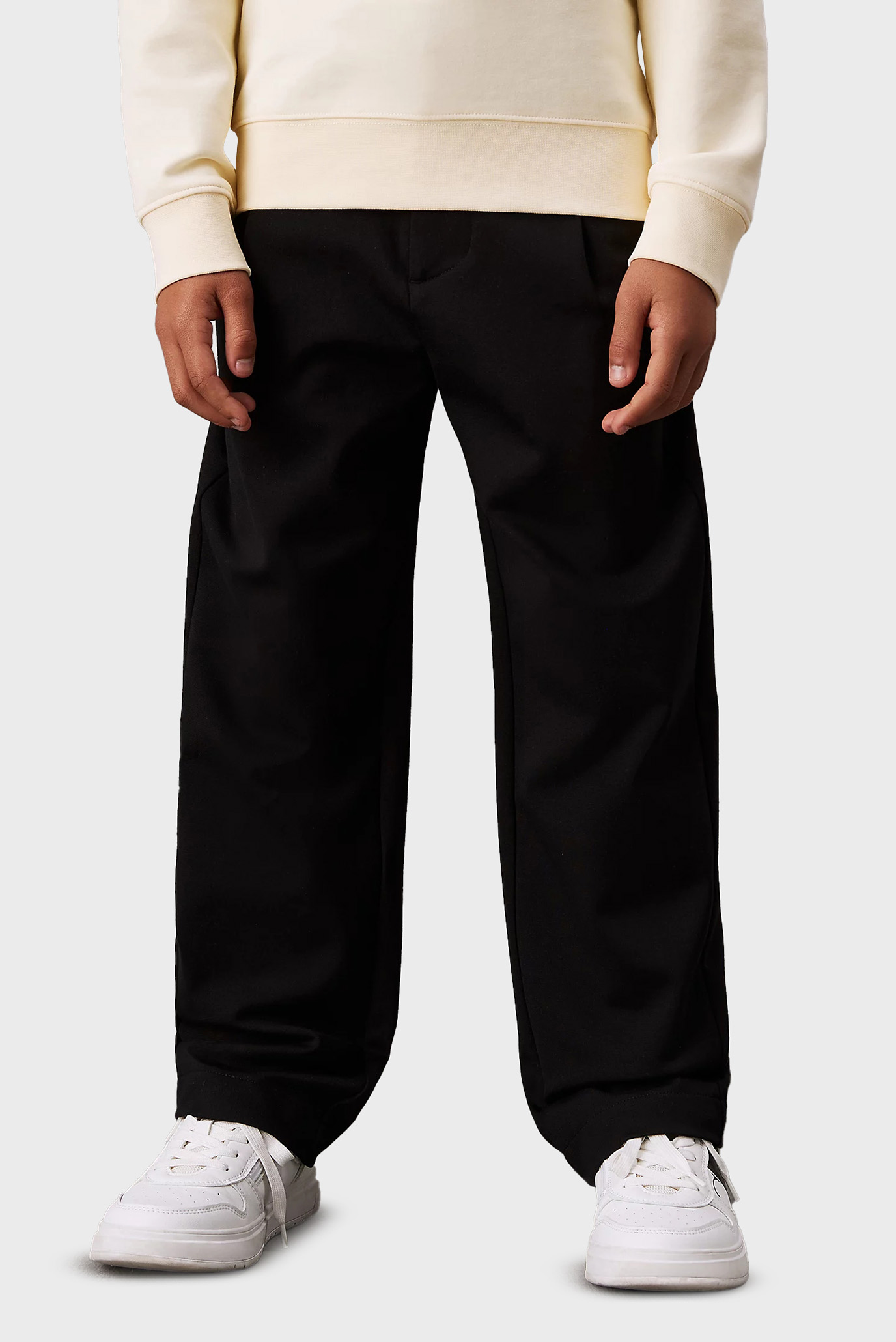 Детские черные брюки PUNTO TAILORED STRAIGHT PANTS 1