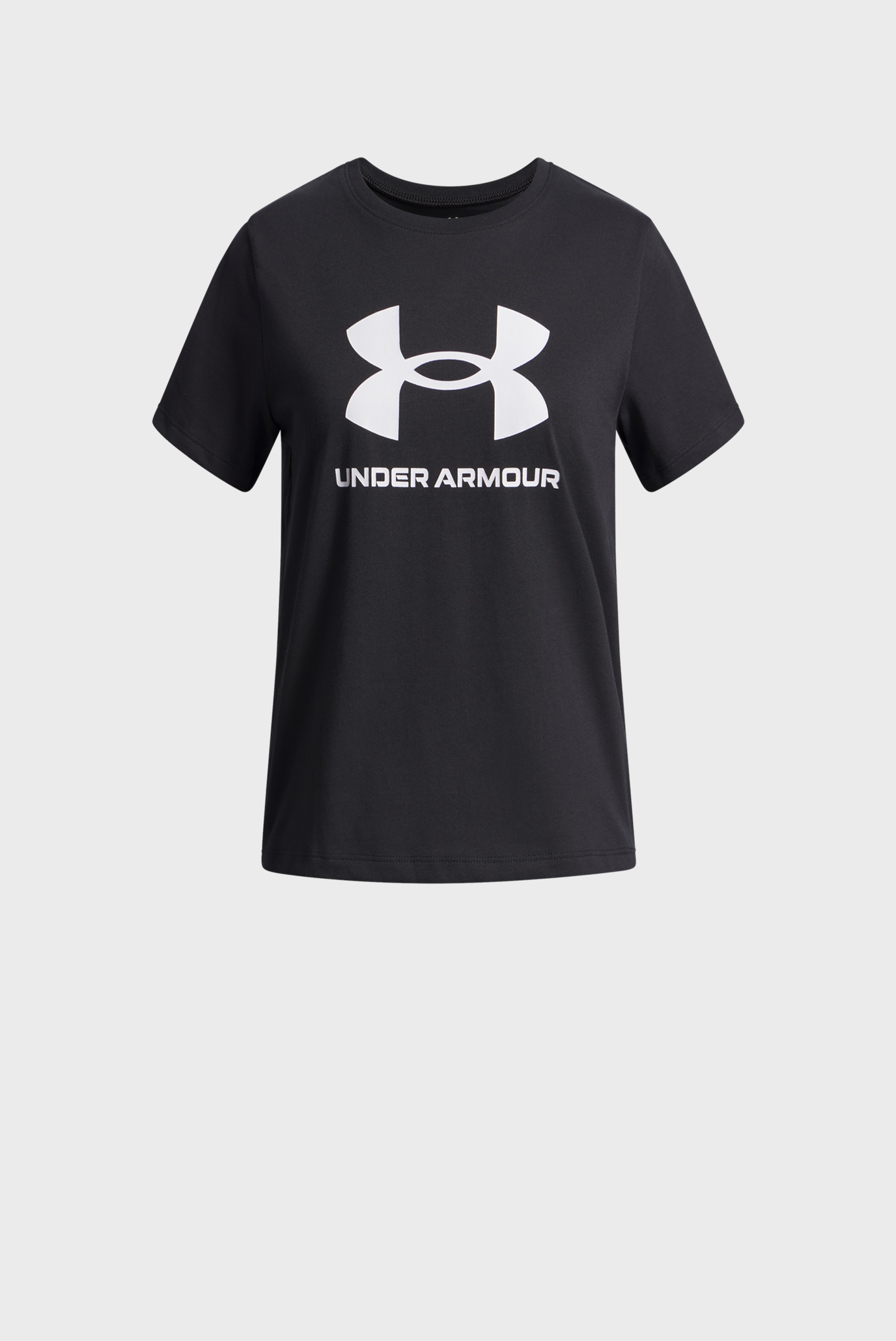 Детская черная футболка UA BIG LOGO SS Черный 10 Under Armour 1389756-001 Детская черная футболка UA BIG LOGO SS Черный 10 Under Armour 1389756-001