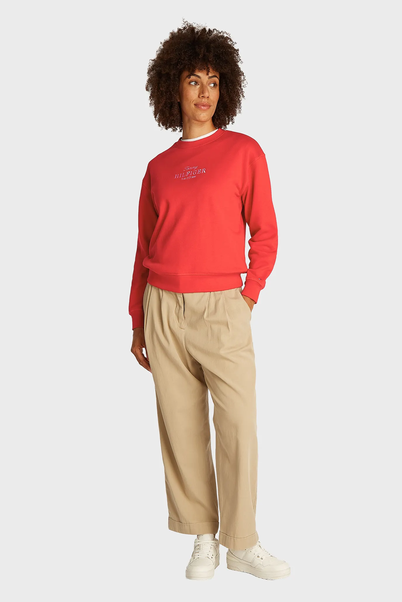 Женский красный свитшот REG HILFIGER 2