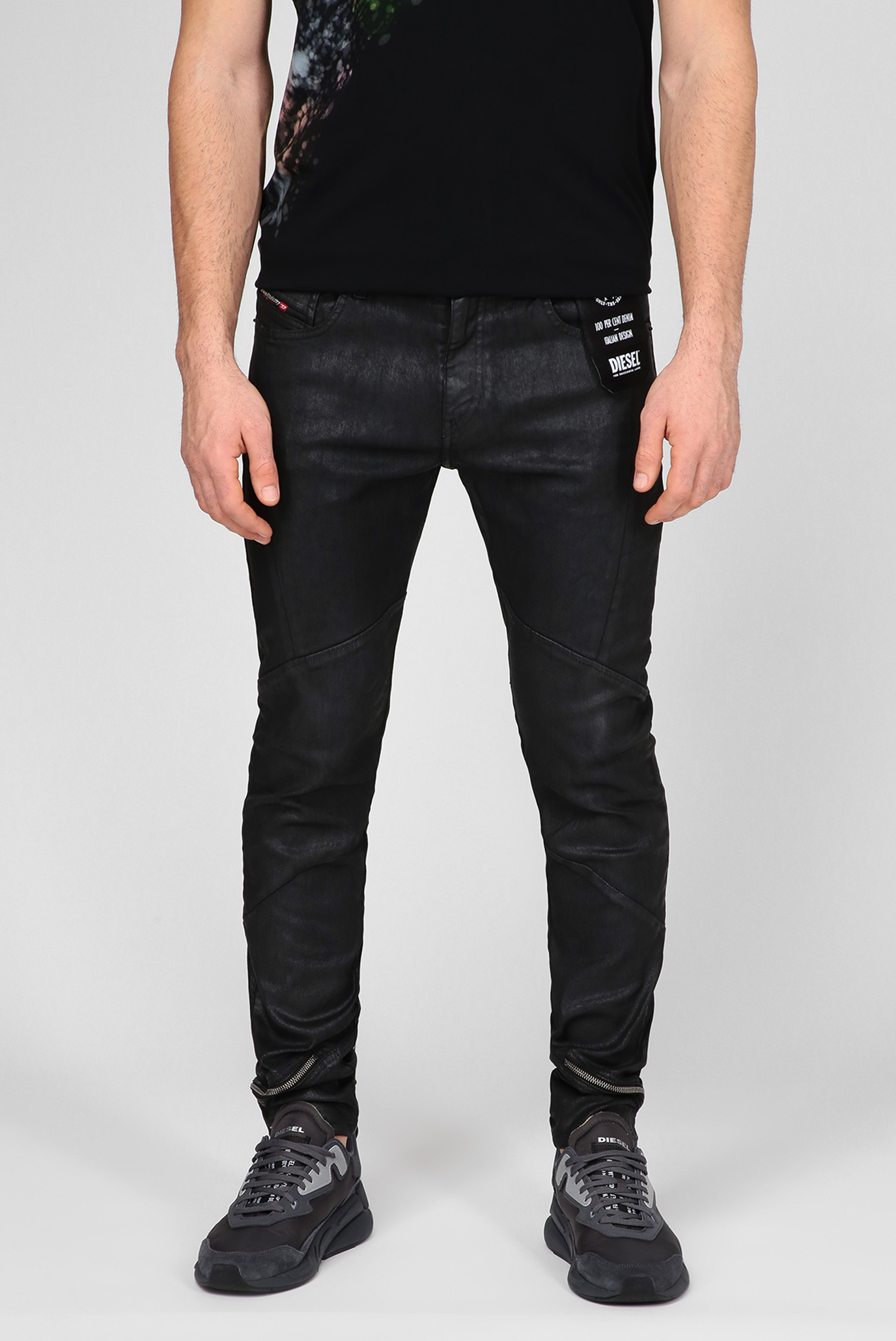 Мужские черные джинсы D-STRUKT-SP14 1