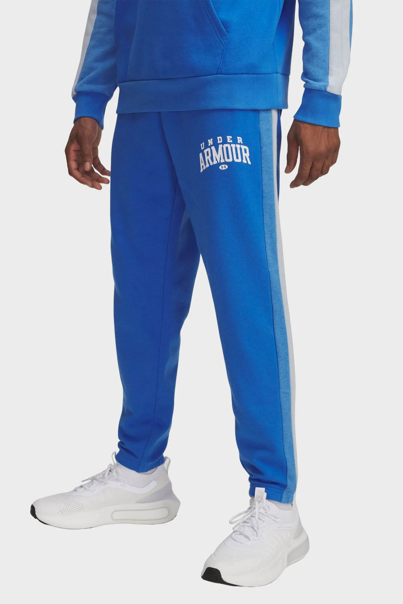 Чоловічі блакитні спортивні штани UA Rival Flc CB Pants 1