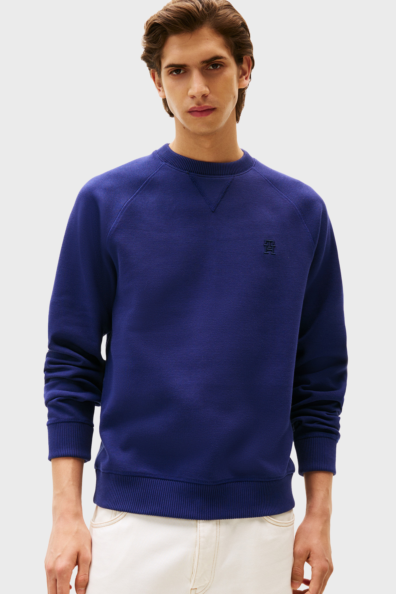 Мужской синий свитшот MONOGRAM Синий XL Tommy Hilfiger MW0MW39397 Мужской синий свитшот MONOGRAM Синий XL Tommy Hilfiger MW0MW39397