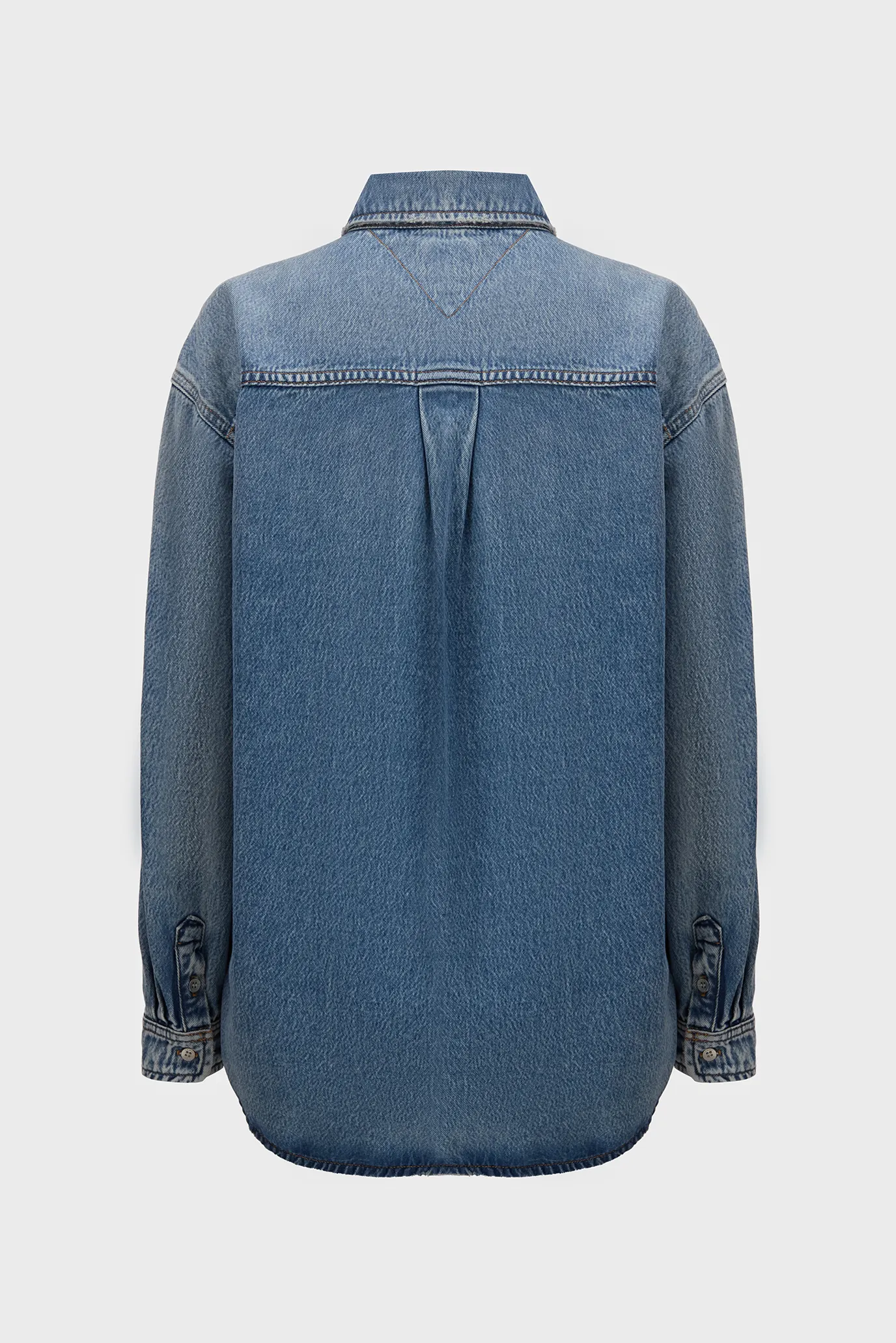 Женская синяя джинсовая рубашка RELAXED FIT OVERSHIRT 8