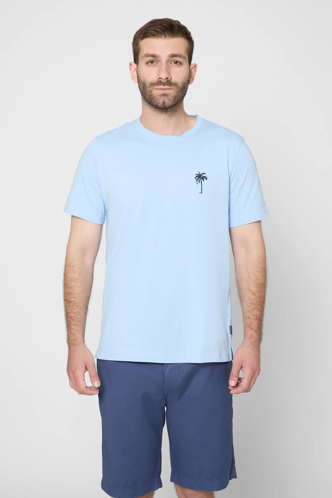 Мужская голубая футболка 2