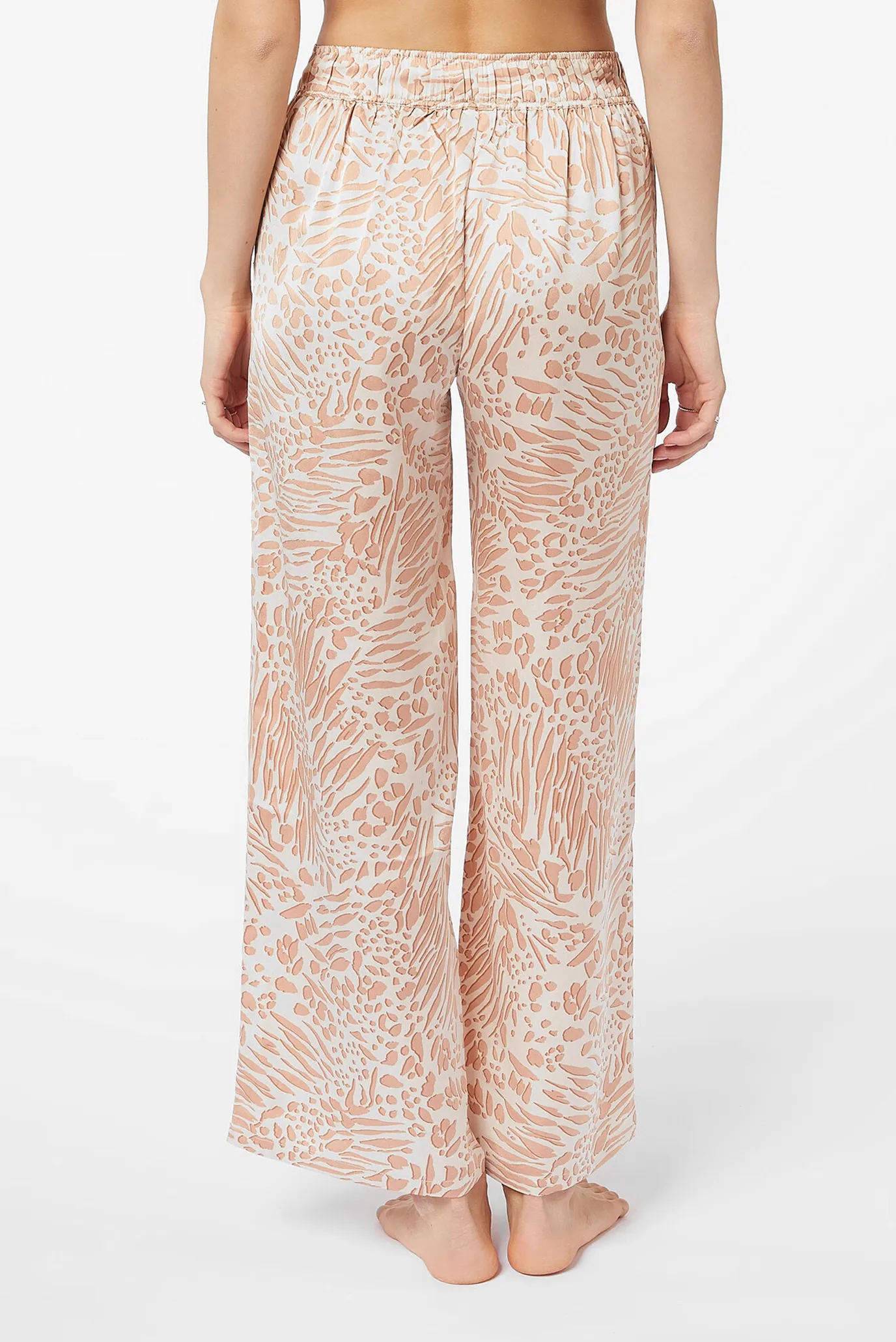 Жіночі бежеві брюки з візерунком MENNY 2