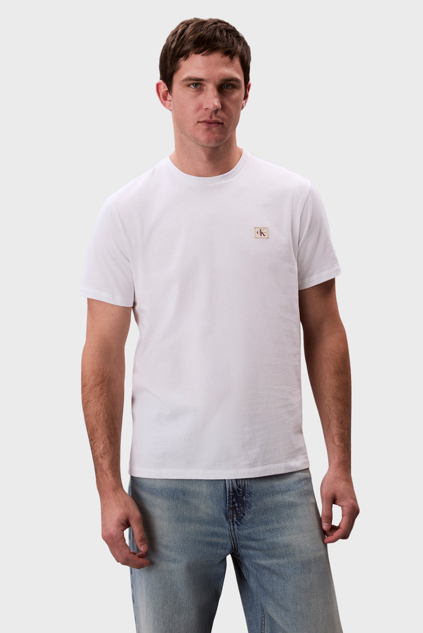 Мужская белая футболка BADGE 30S JERSEY CLASSIC Белый XXL Calvin Klein Jeans LV04RC272G Мужская белая футболка BADGE 30S JERSEY CLASSIC Белый XXL Calvin Klein Jeans LV04RC272G