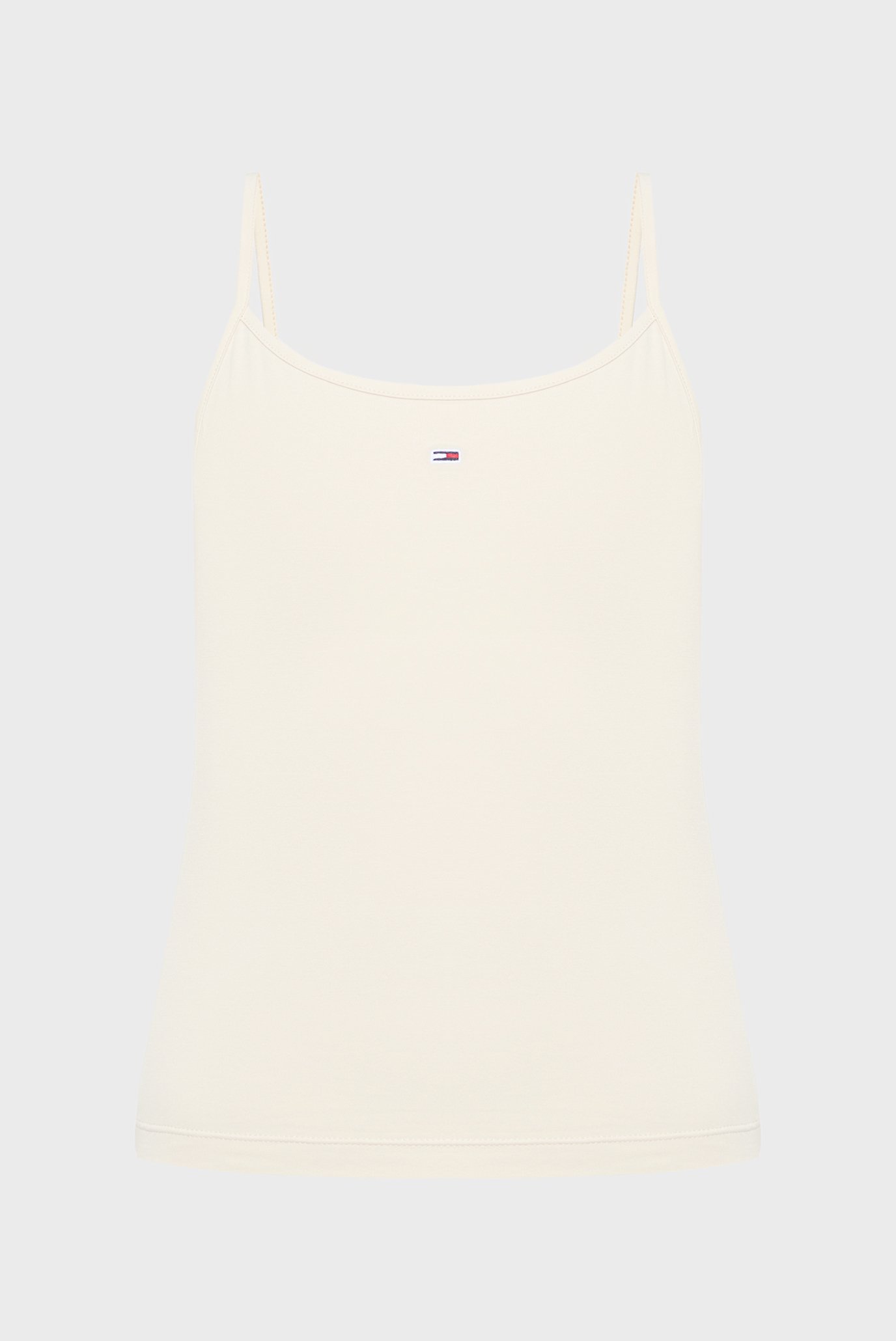 Женский белый топ ESSENTIAL STRAP EXT Белый M Tommy Jeans DW0DW20675 Женский белый топ ESSENTIAL STRAP EXT Белый M Tommy Jeans DW0DW20675