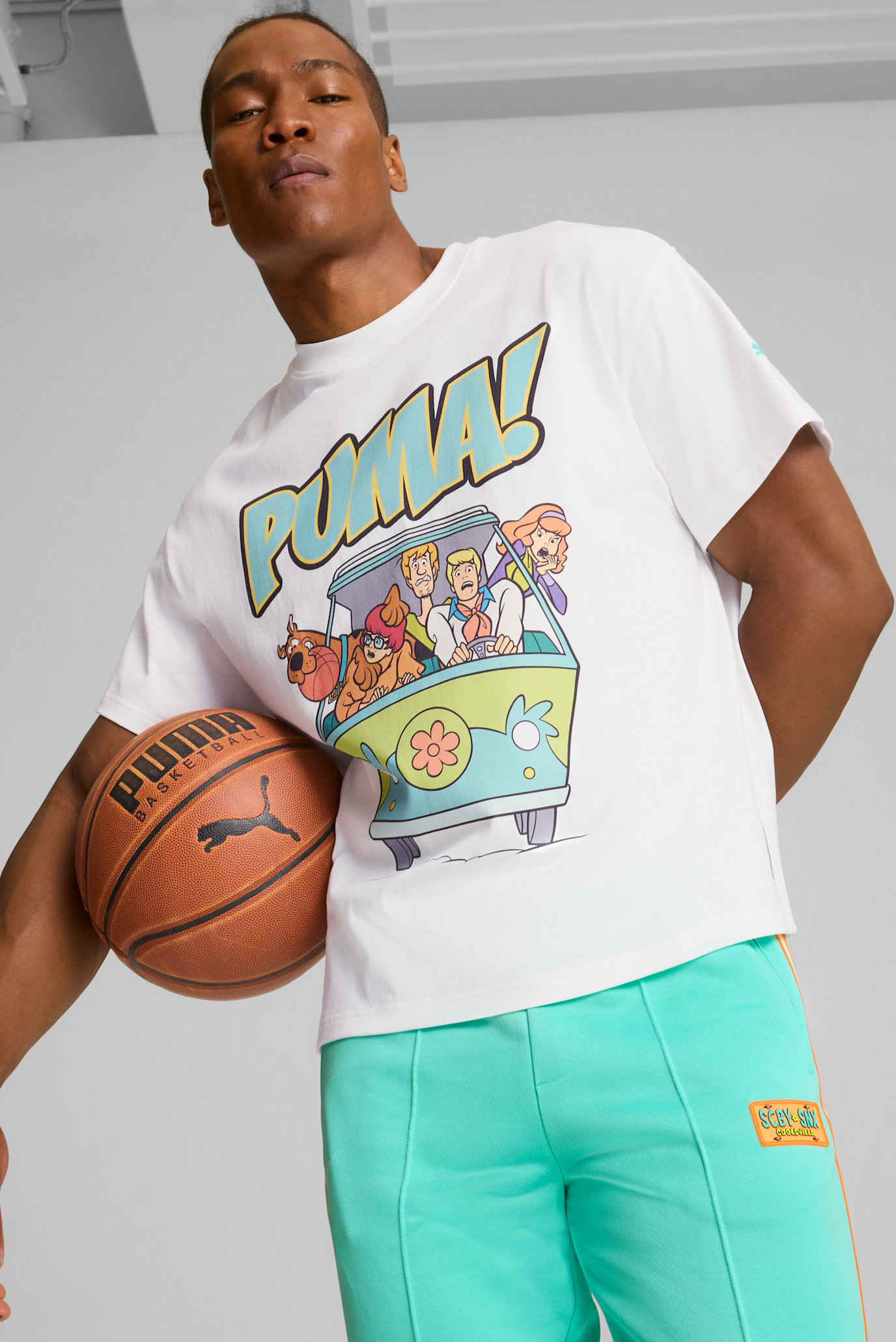 Чоловіча біла футболка PUMA HOOPS x SCOOBY DOO Tee Men 1