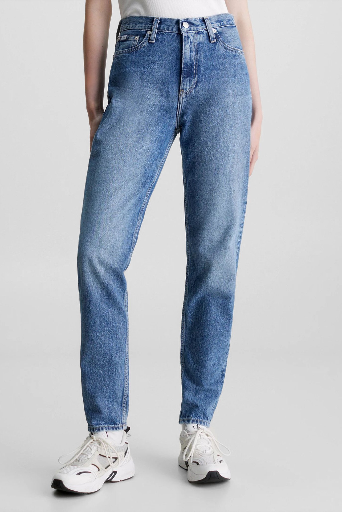 Женские синие джинсы MOM 1