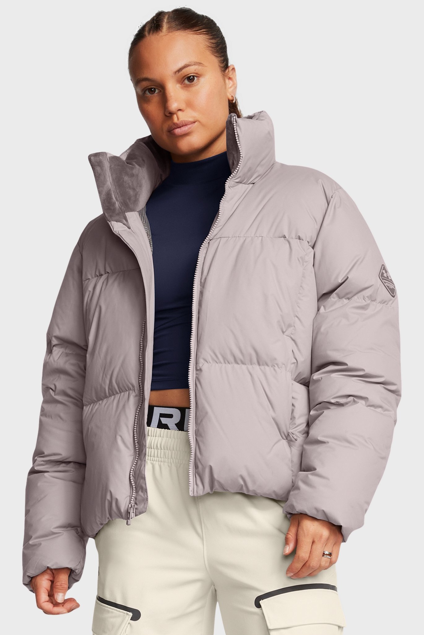 Женский пудровый пуховик LIMITLESS DOWN PUFFER JACKET 1