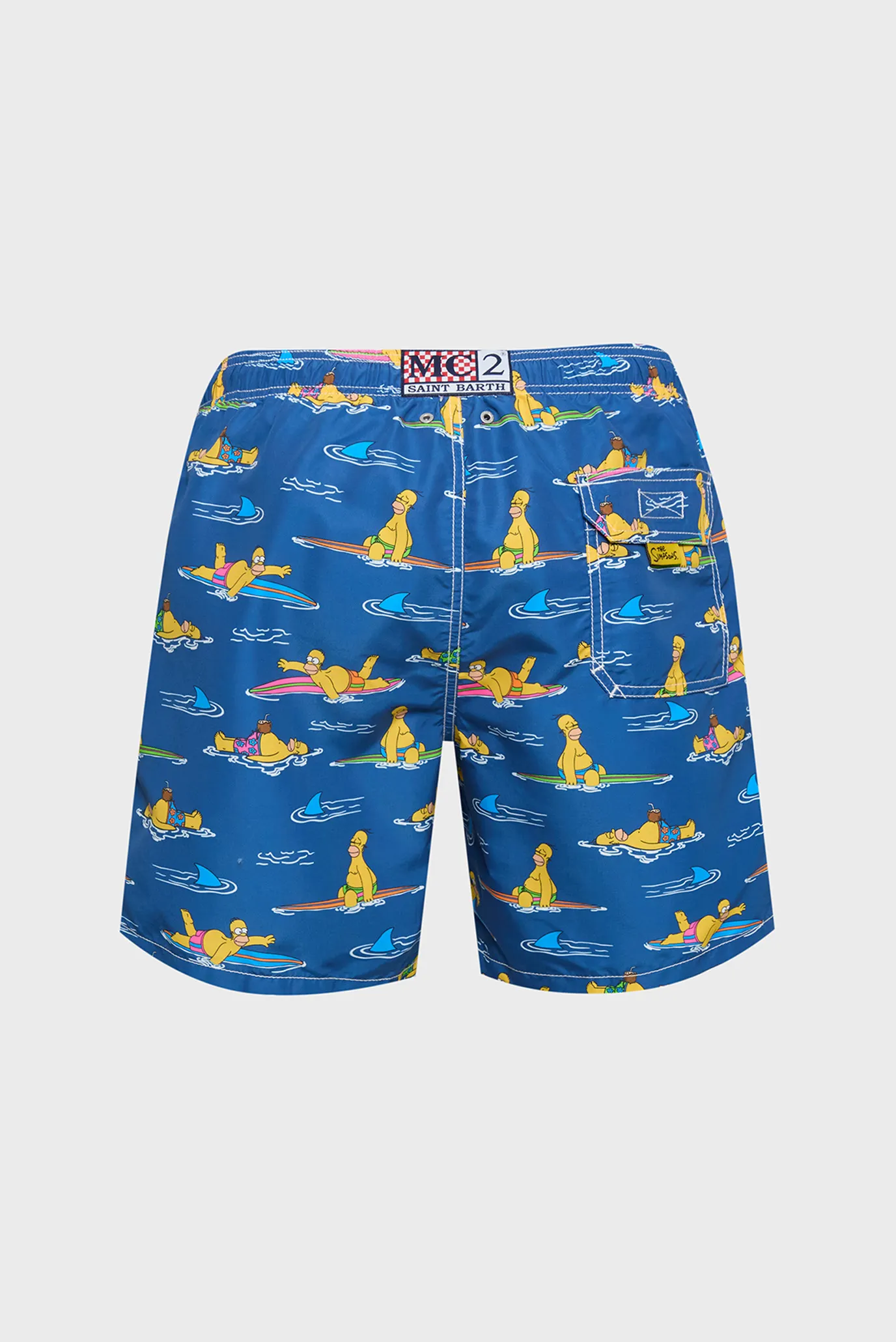 Чоловічі сині плавальні шорти з візерунком GUSTAVIA 2