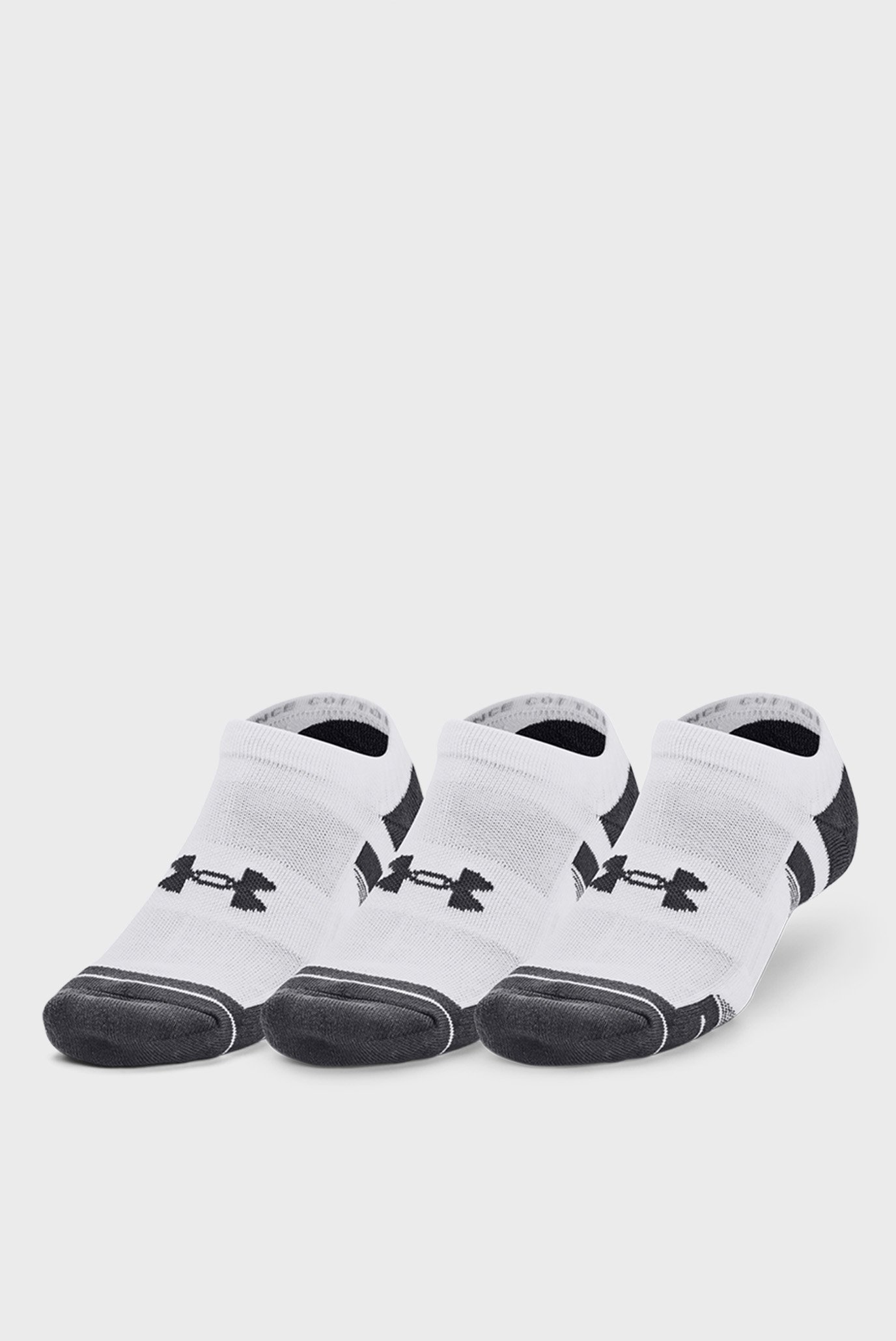 Білі шкарпетки (3 пари) UA Performance Cotton 3pk NS 1
