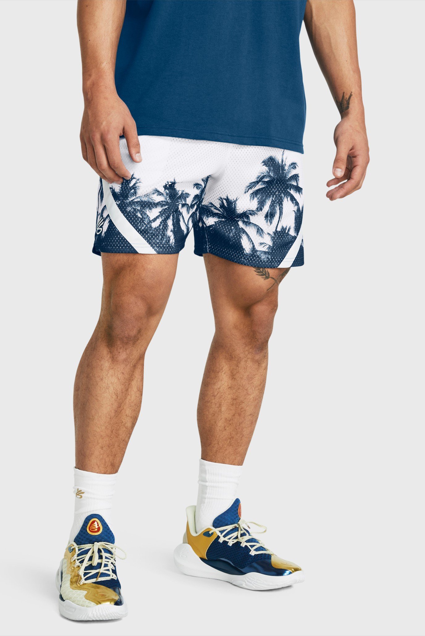 Чоловічі білі шорти Curry Mesh Short 3 1