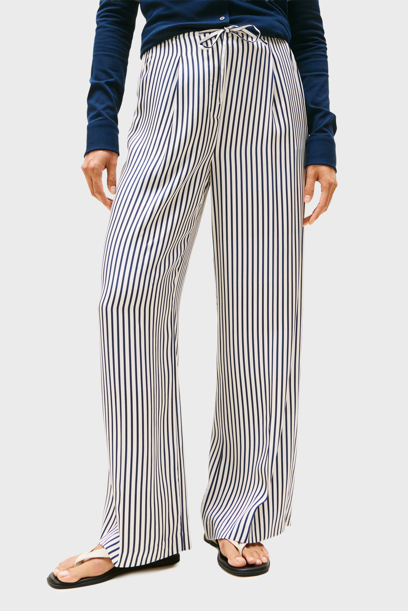 Женские брюки в полоску Разноцветный S Tommy Hilfiger WW0WW45890 Женские брюки в полоску Разноцветный S Tommy Hilfiger WW0WW45890