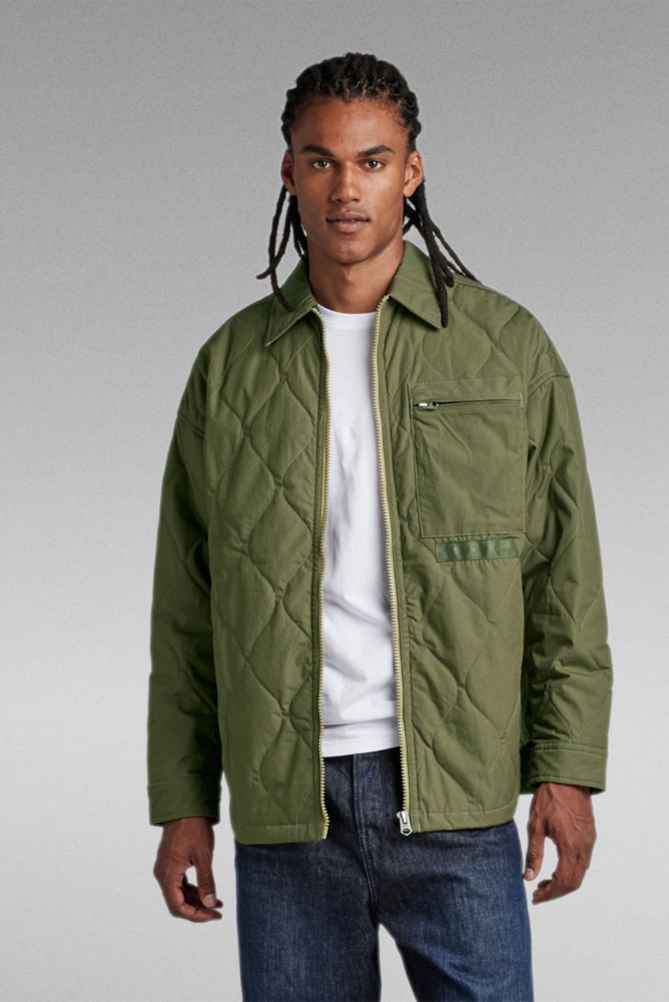 Чоловіча зелена куртка Postino oversized 2.2 1