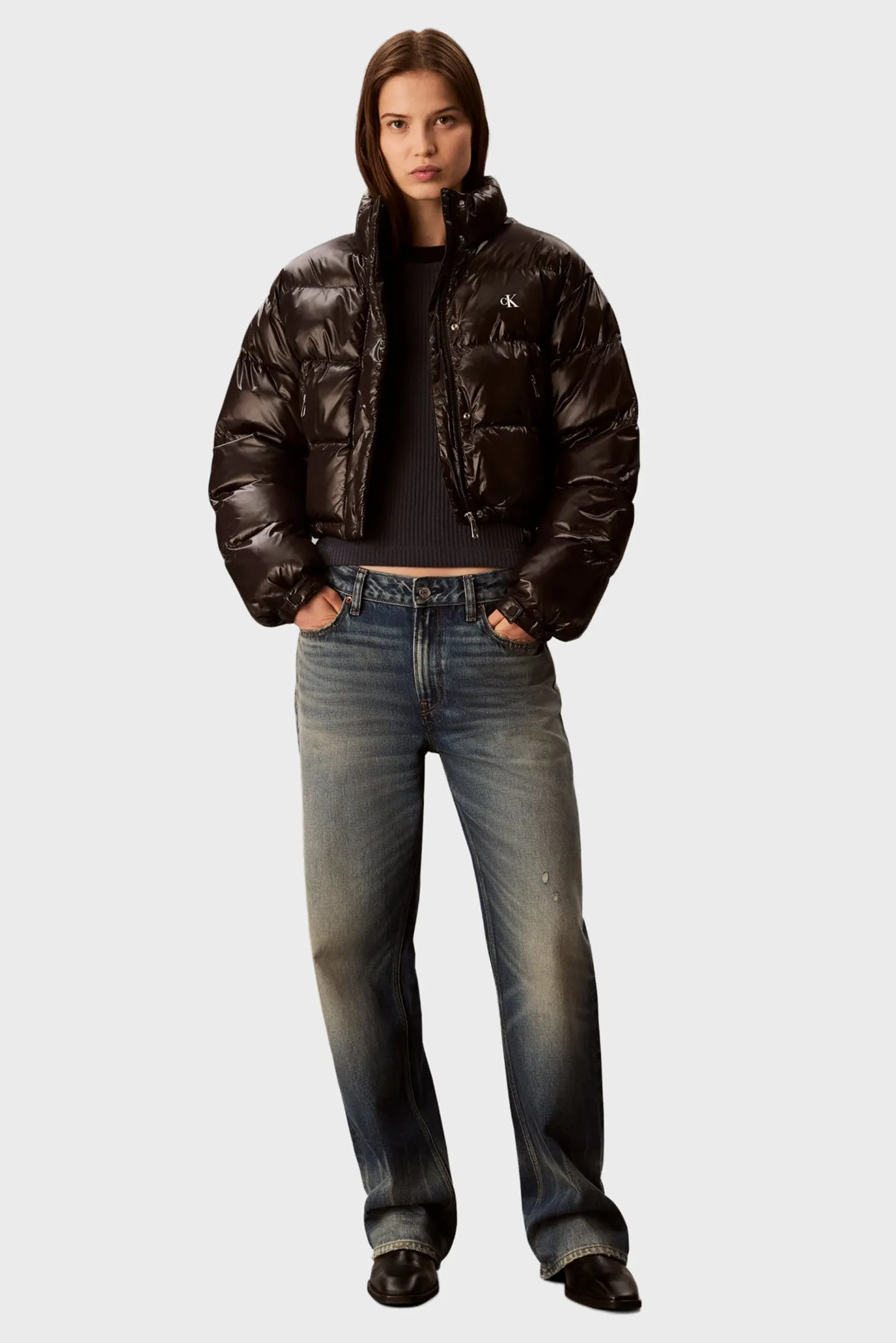 Женская черная куртка SHINE 4