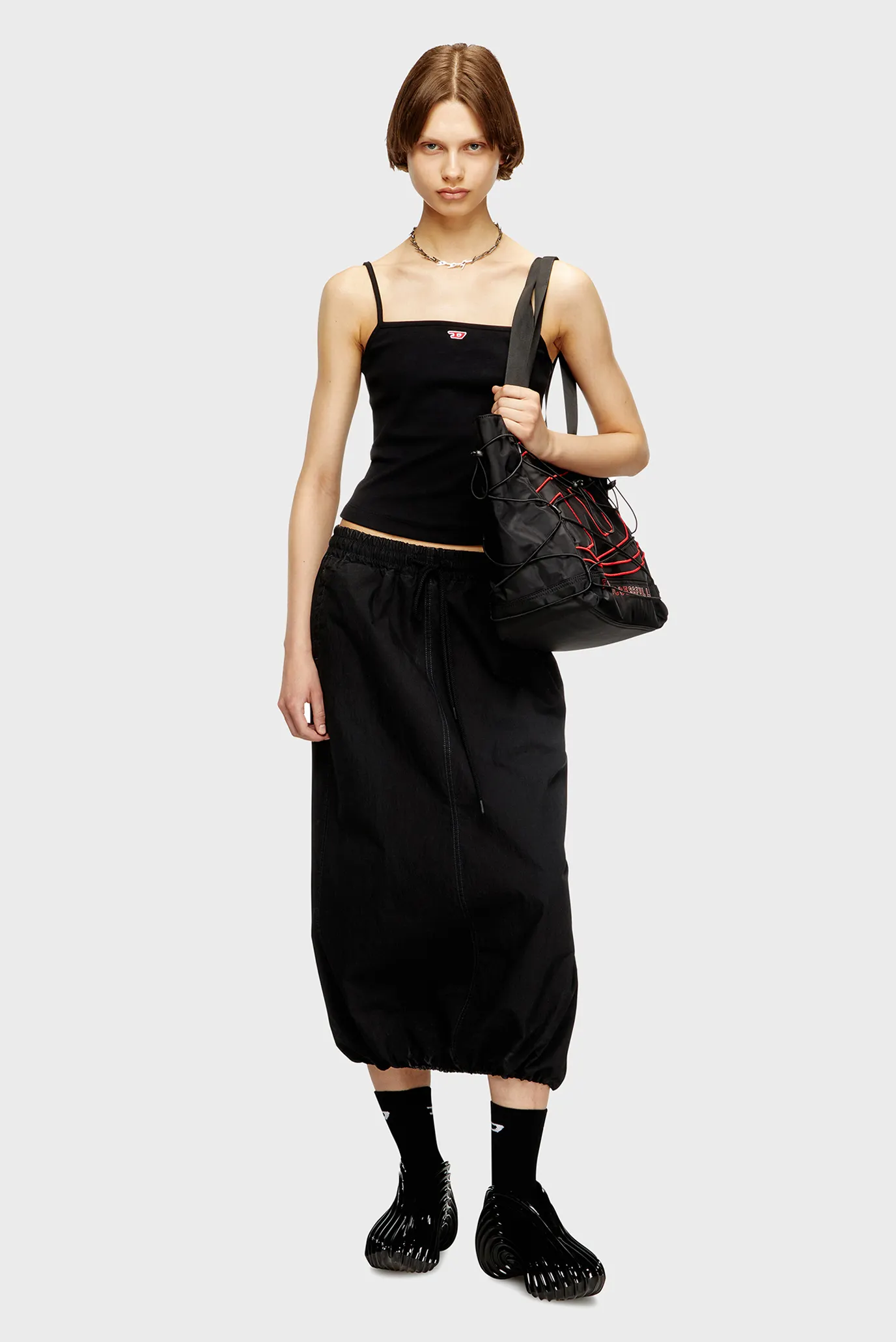 Женские черные слипоны Diesel х MELISSA QUANTUM 7