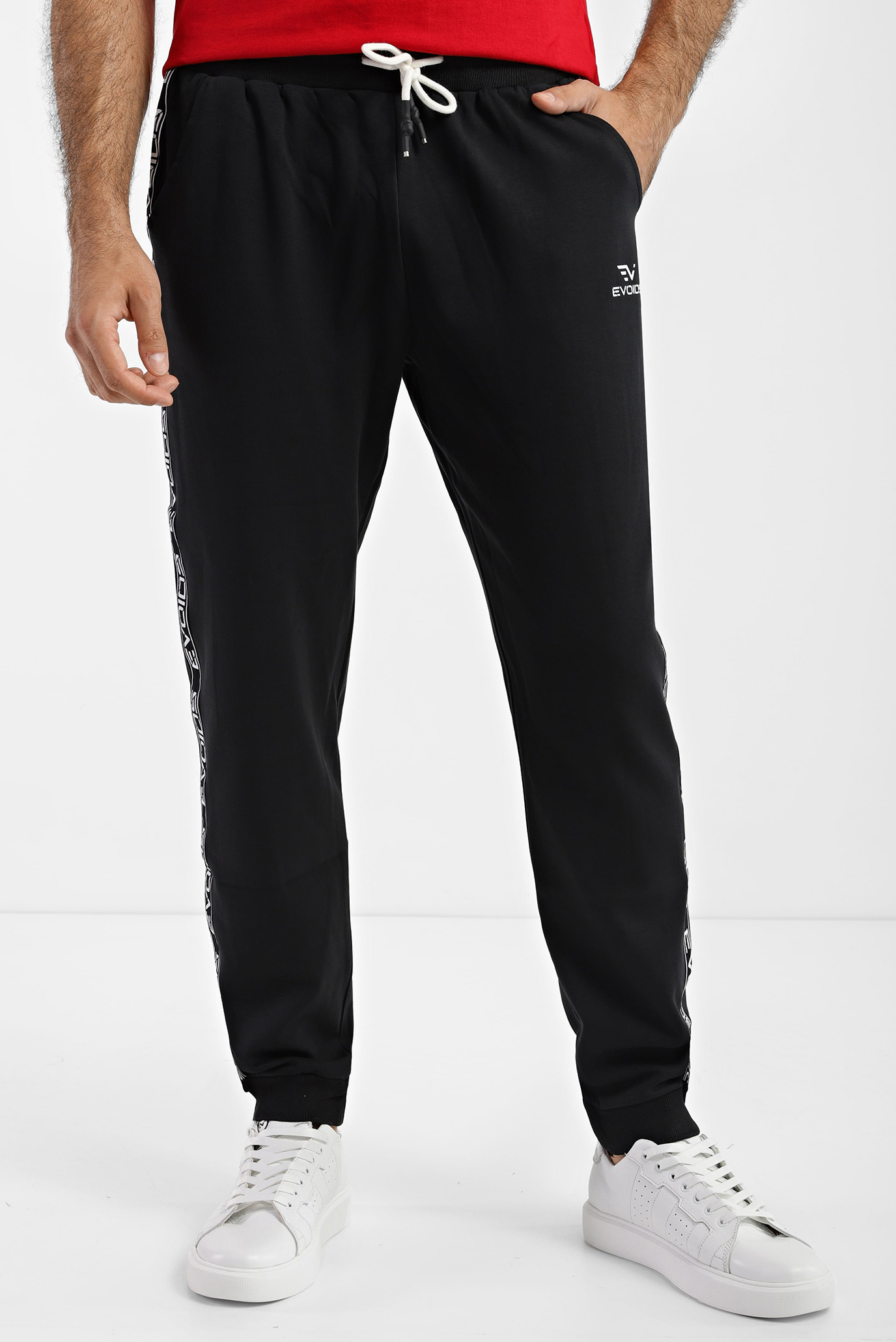 Мужские черные спортивные брюки Alreux 1
