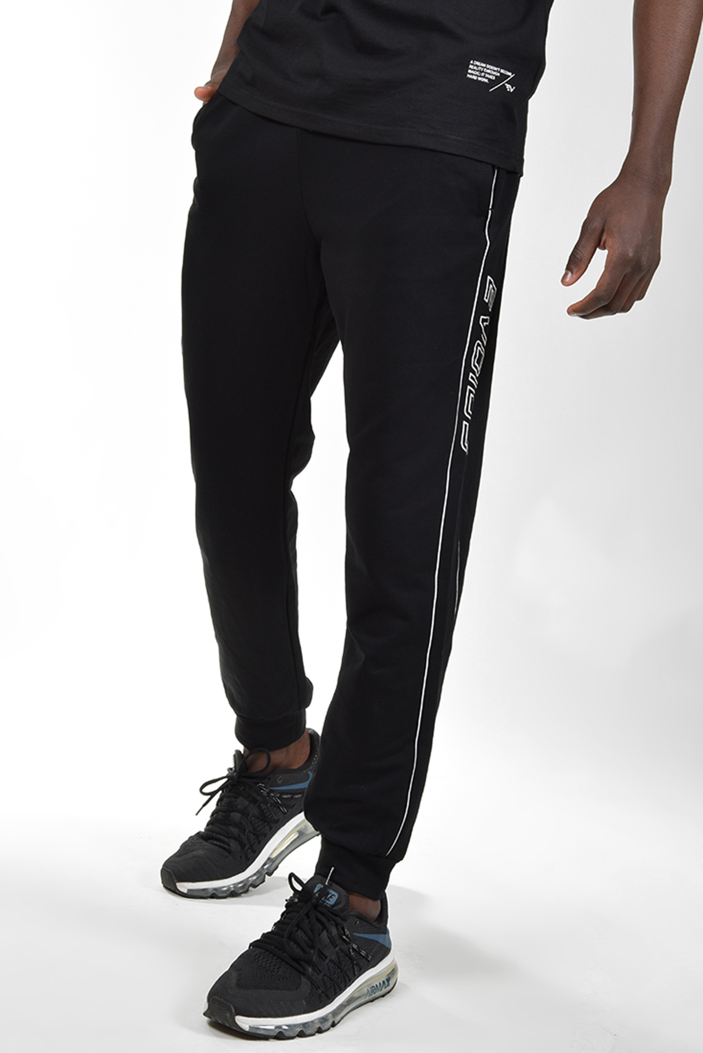 Мужские черные спортивные брюки 1