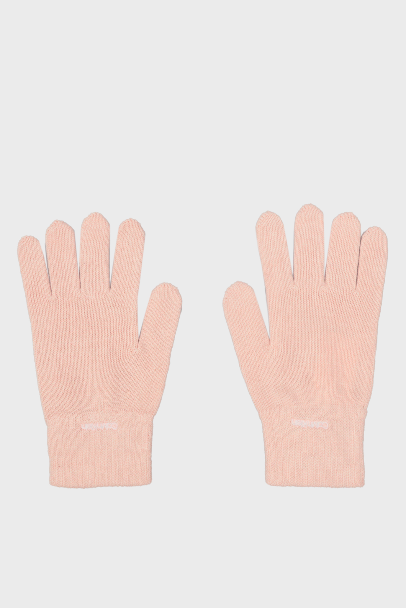 Женские персиковые перчатки ORGANIC RIBS GLOVES 1