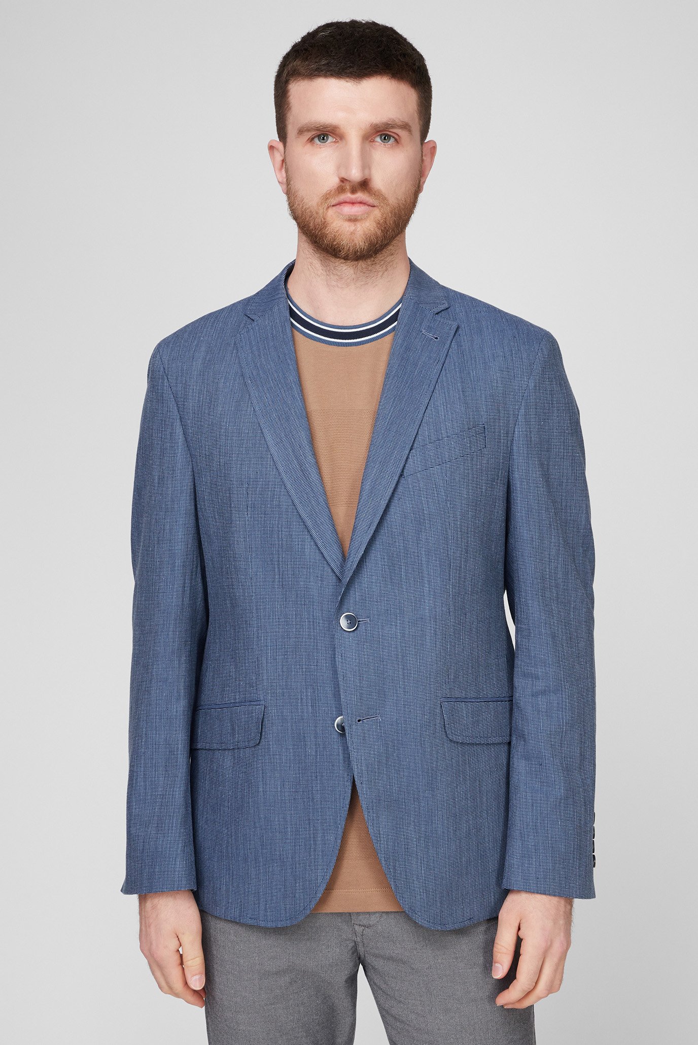 Чоловічий синій піджак 1
