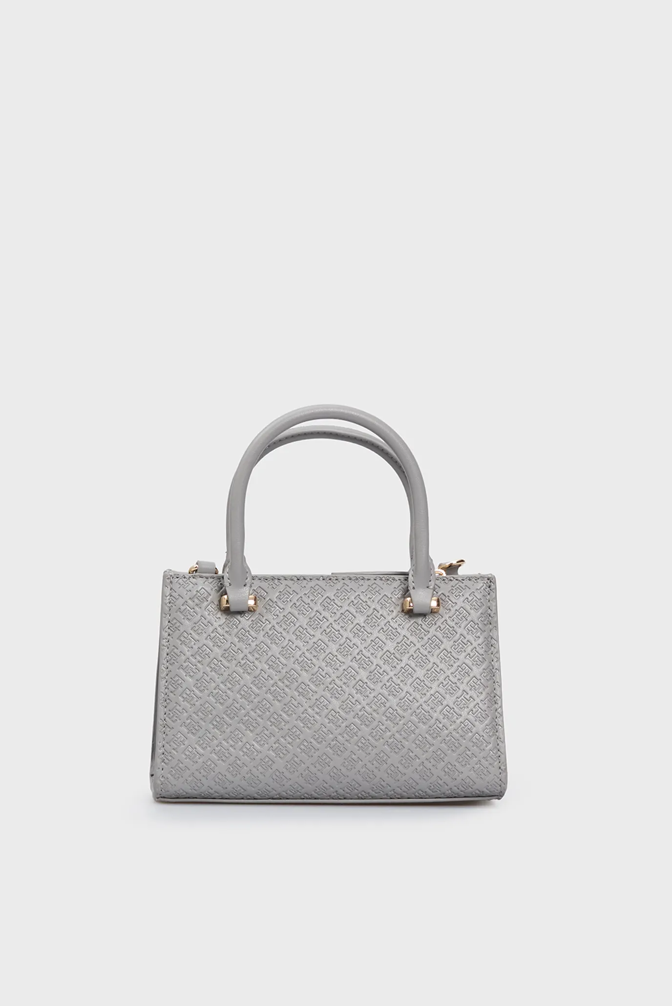 Женская серая сумка с узором TH ETERNITY MICRO TOTE MONO 5