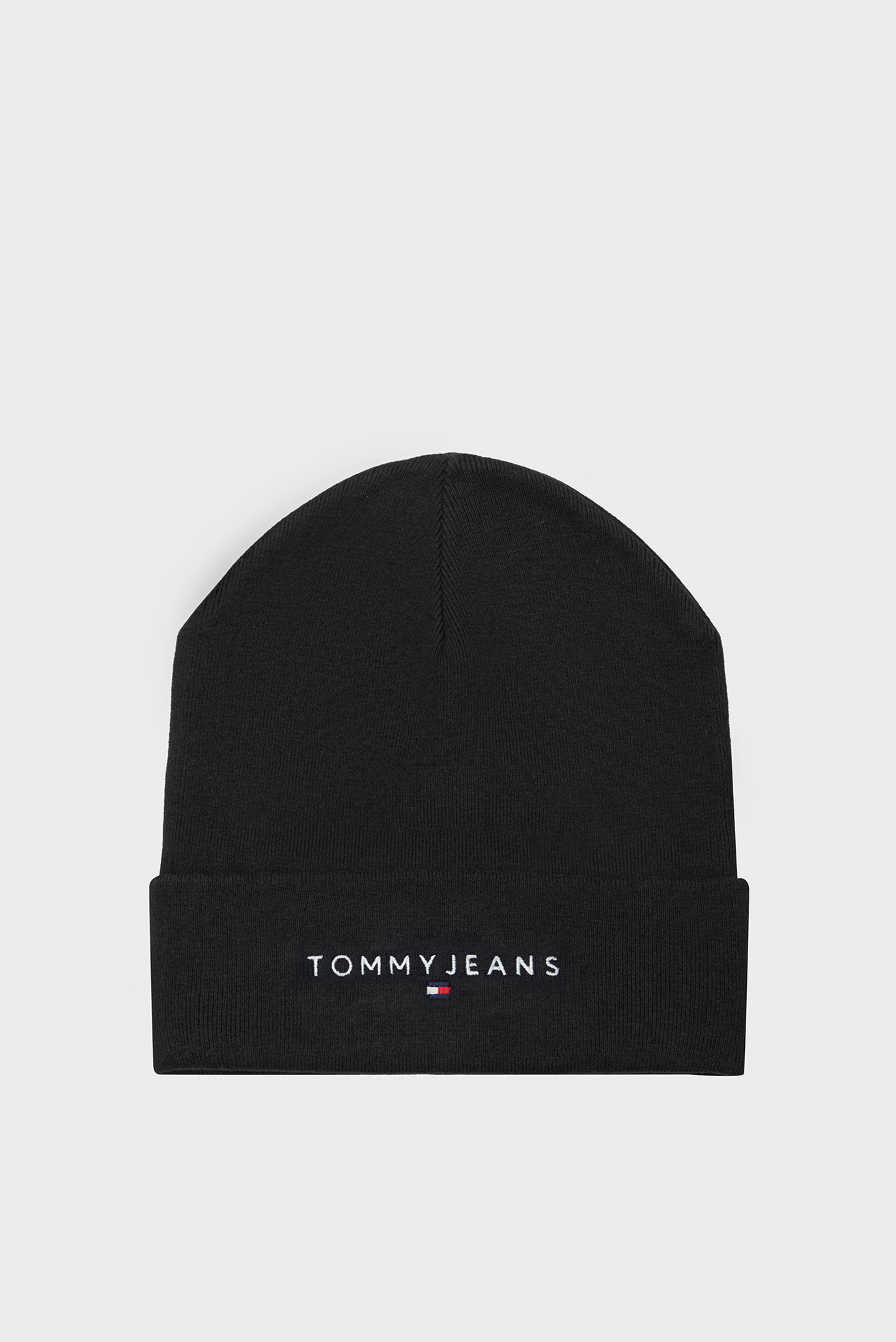 Мужская черная шапка TJM LINEAR LOGO BEANIE 1