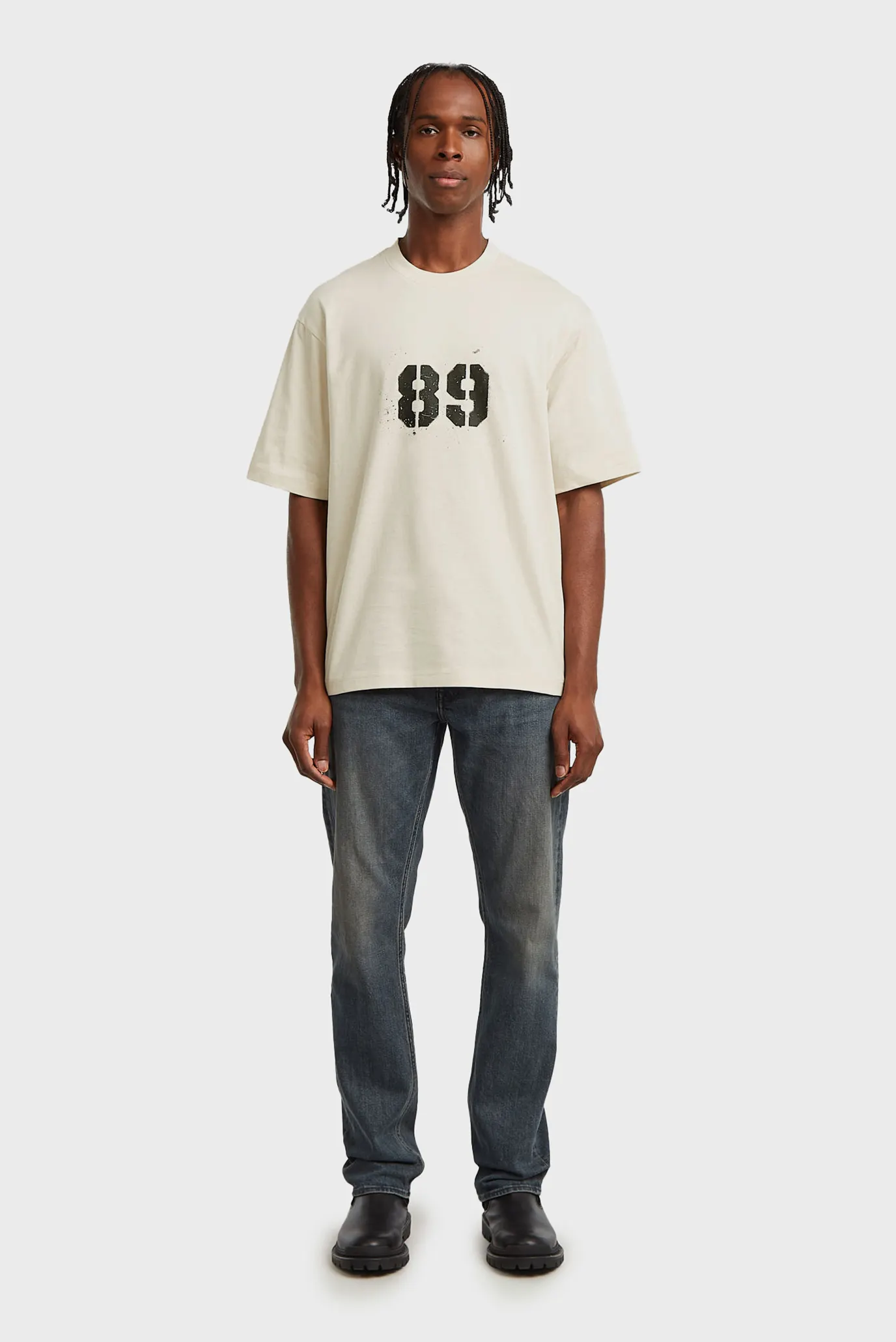 Чоловіча бежева футболка Sprayed 2