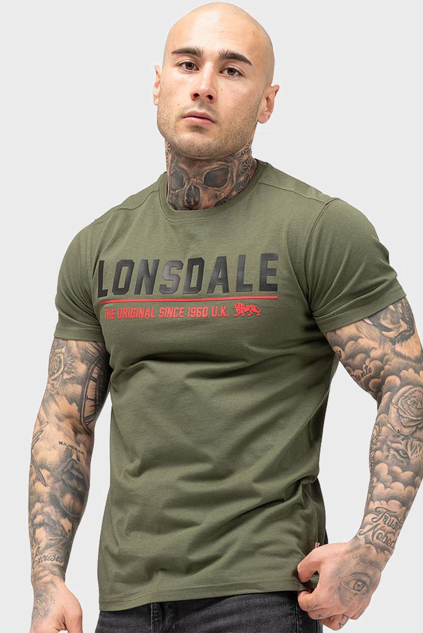 Мужская оливковая футболка Оливковый S Lonsdale 117669 Мужская оливковая футболка Оливковый S Lonsdale 117669