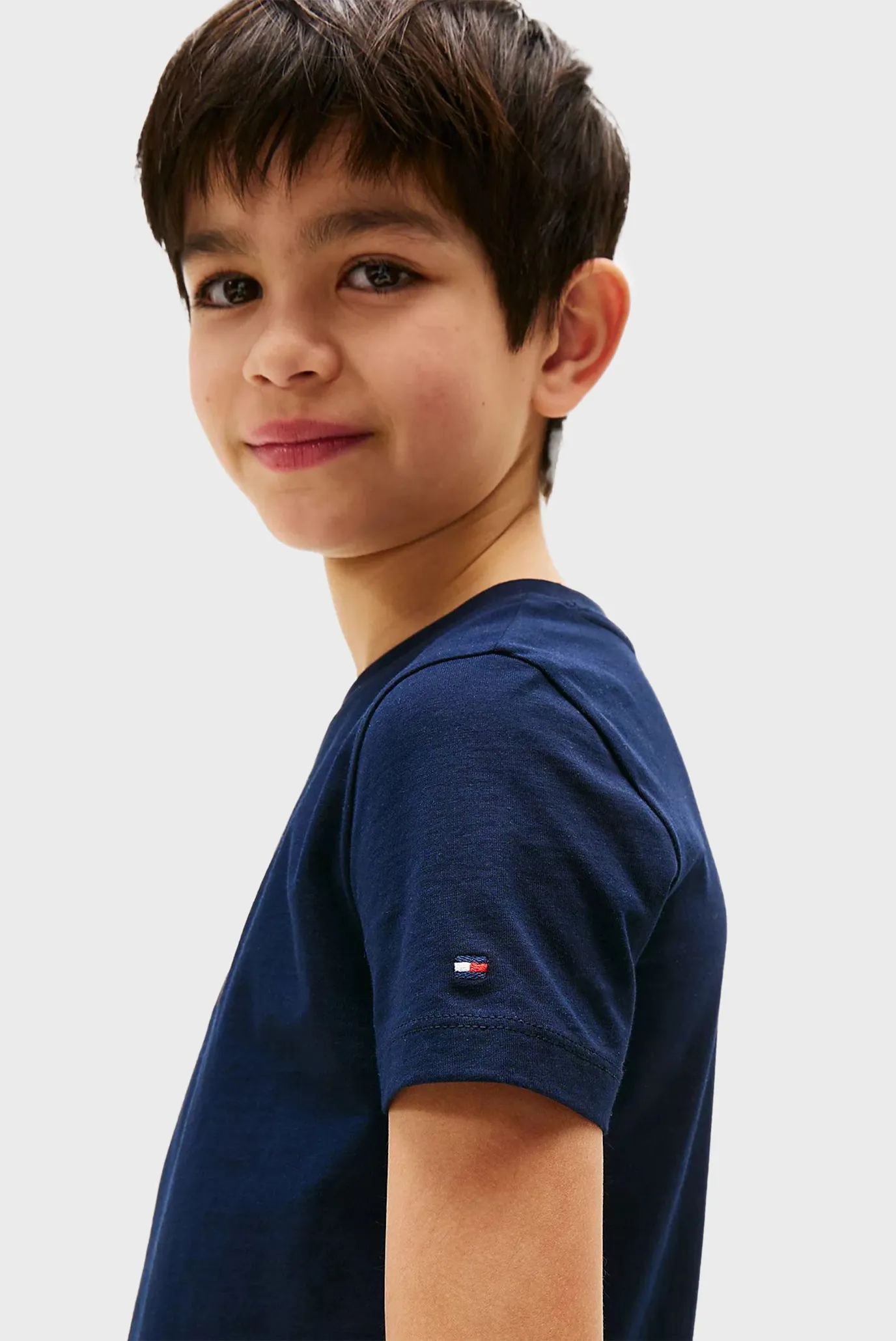 Дитяча темно-синя футболка TOMMY SCRIPT FLAG 4