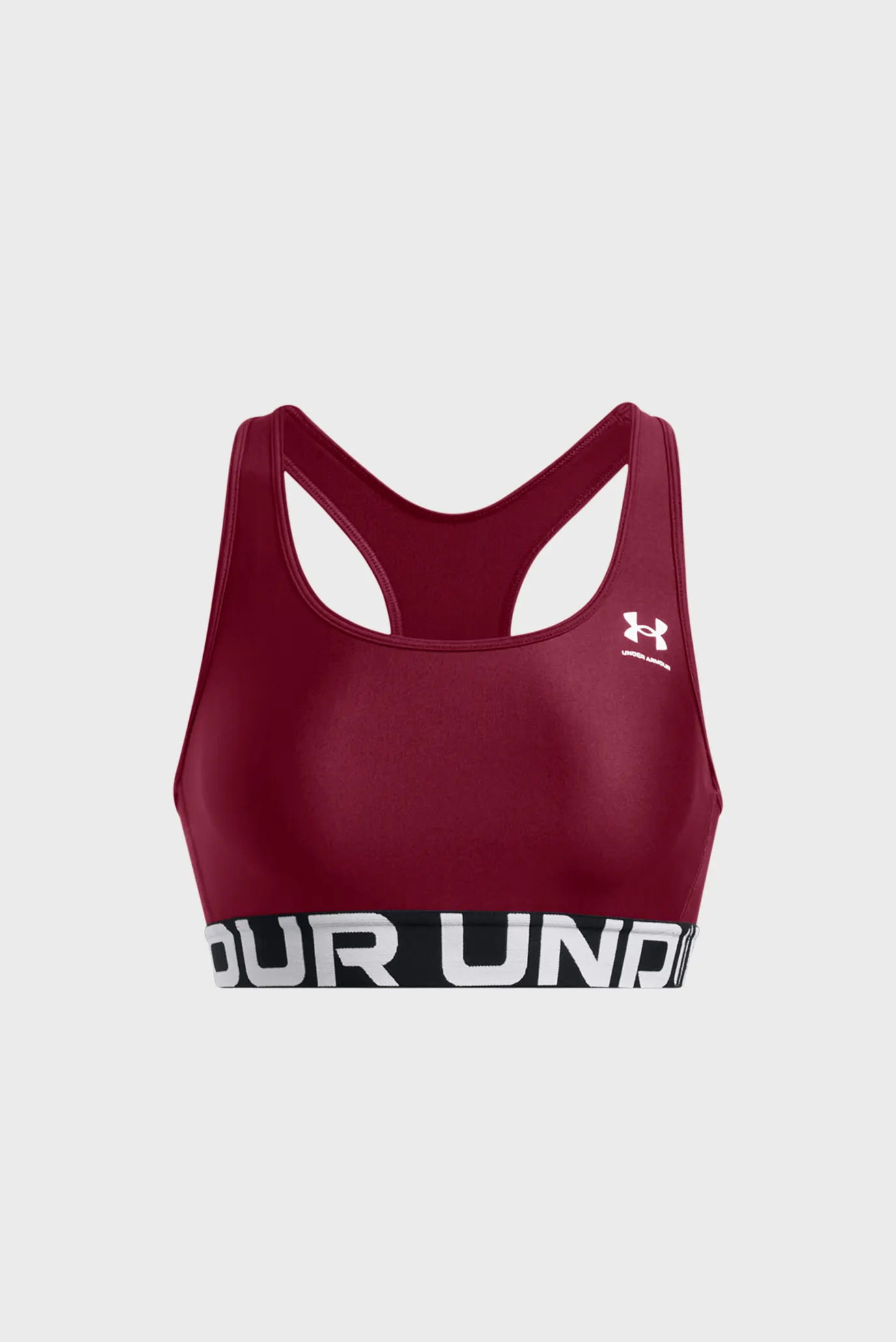 Жіночий бордовий топ UA HG Authentics Mid Branded 5