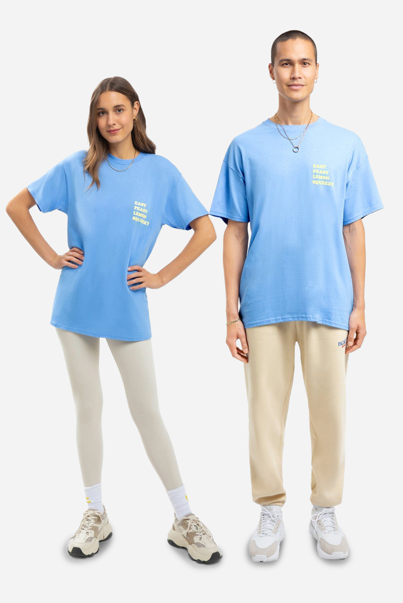 Голубая футболка Lemon Squeezy (унисекс) 1