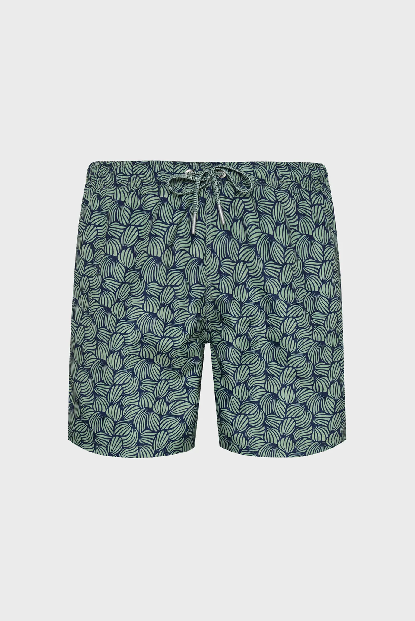 Мужские зеленые плавательные шорты с узором ROPE PRINT SWIM SHORTS 6