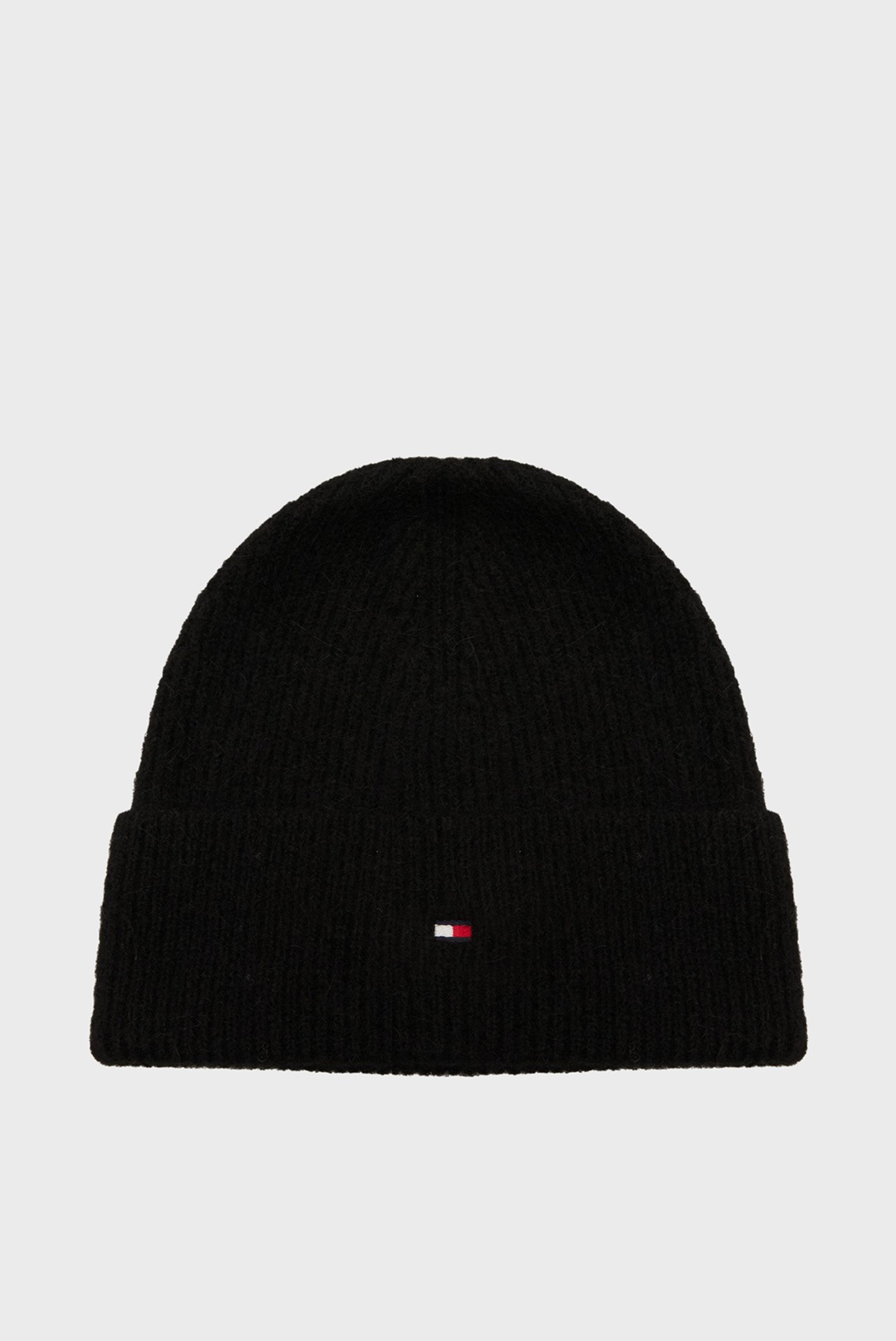 Женская черная шапка ESSENTIAL FLAG FUZZY BEANIE 1