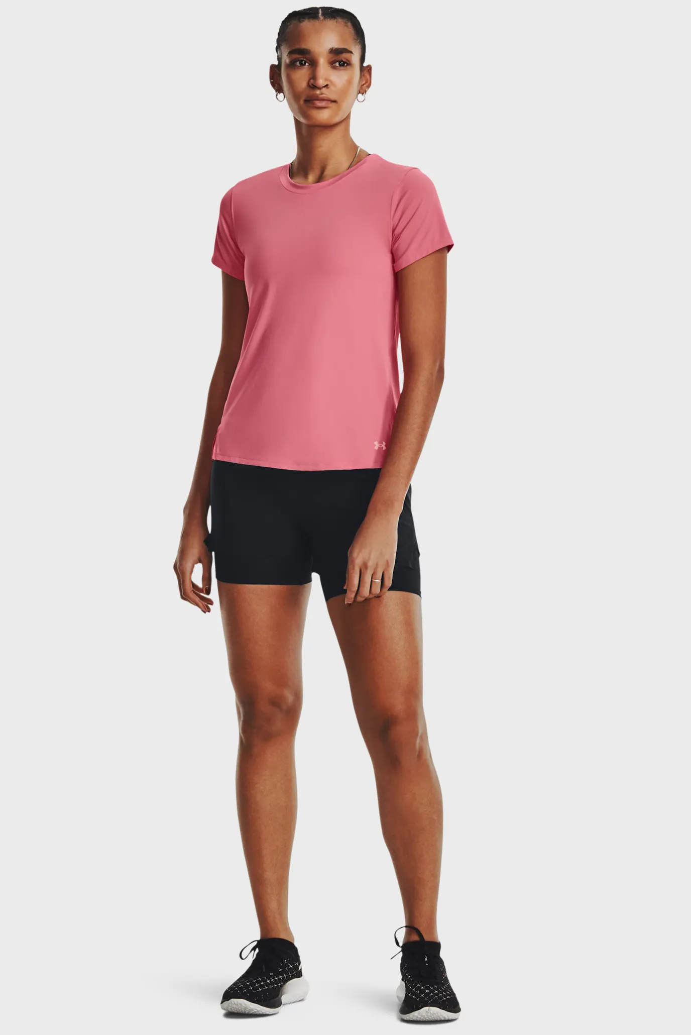 Жіноча рожева футболка UA Iso-Chill Laser Tee 2