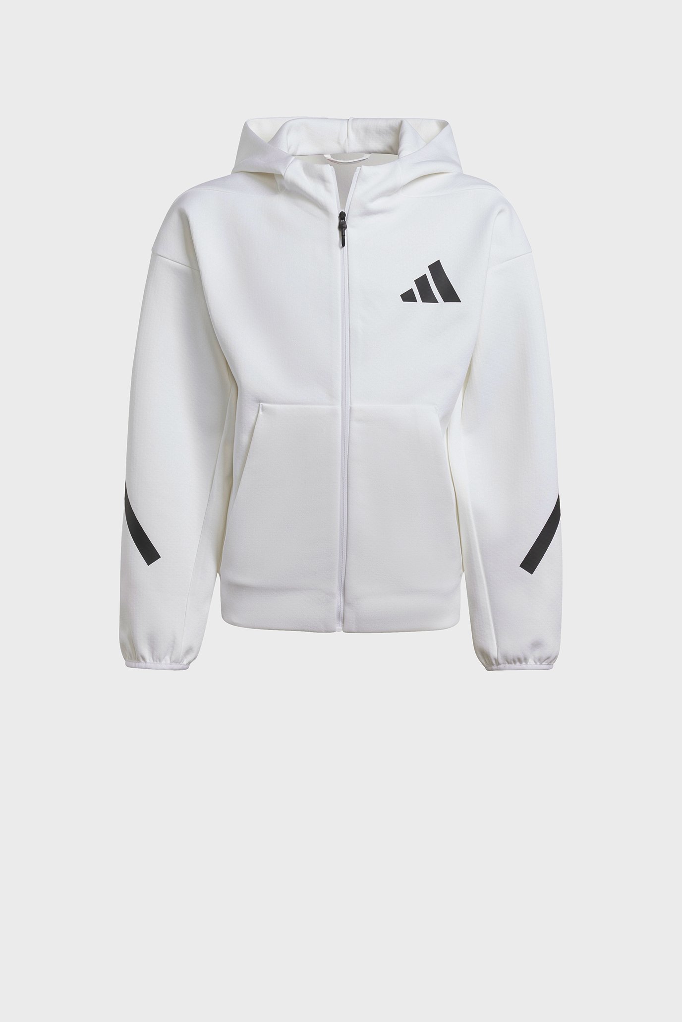 Детское белое худи adidas Z.N.E. Full-Zip Kids 1