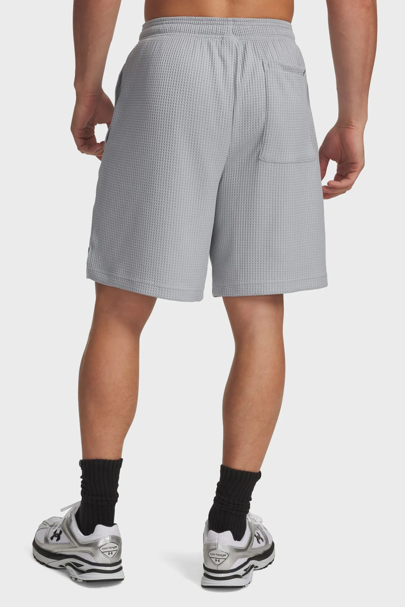 Мужские серые шорты UA Rival Waffle Short 3
