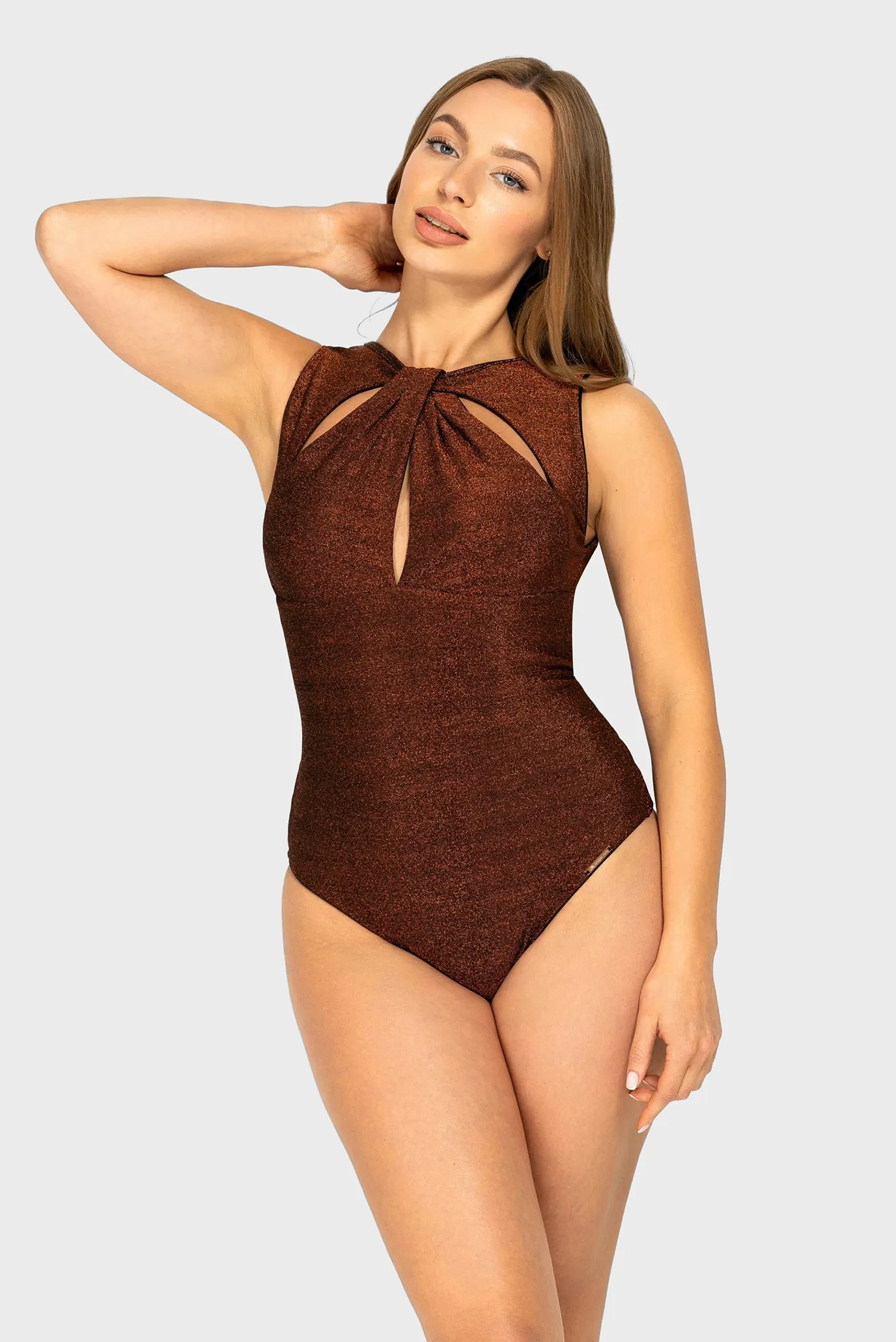 Женский коричневый купальник 4