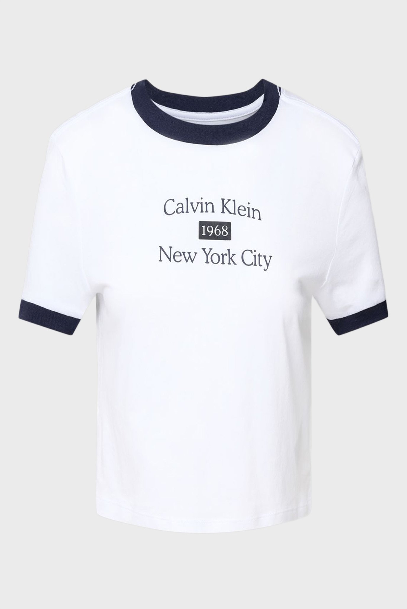 Женская белая футболка DRAPEY JERSEY CROP Белый XXS Calvin Klein Jeans LV047B808G Женская белая футболка DRAPEY JERSEY CROP Белый XXS Calvin Klein Jeans LV047B808G