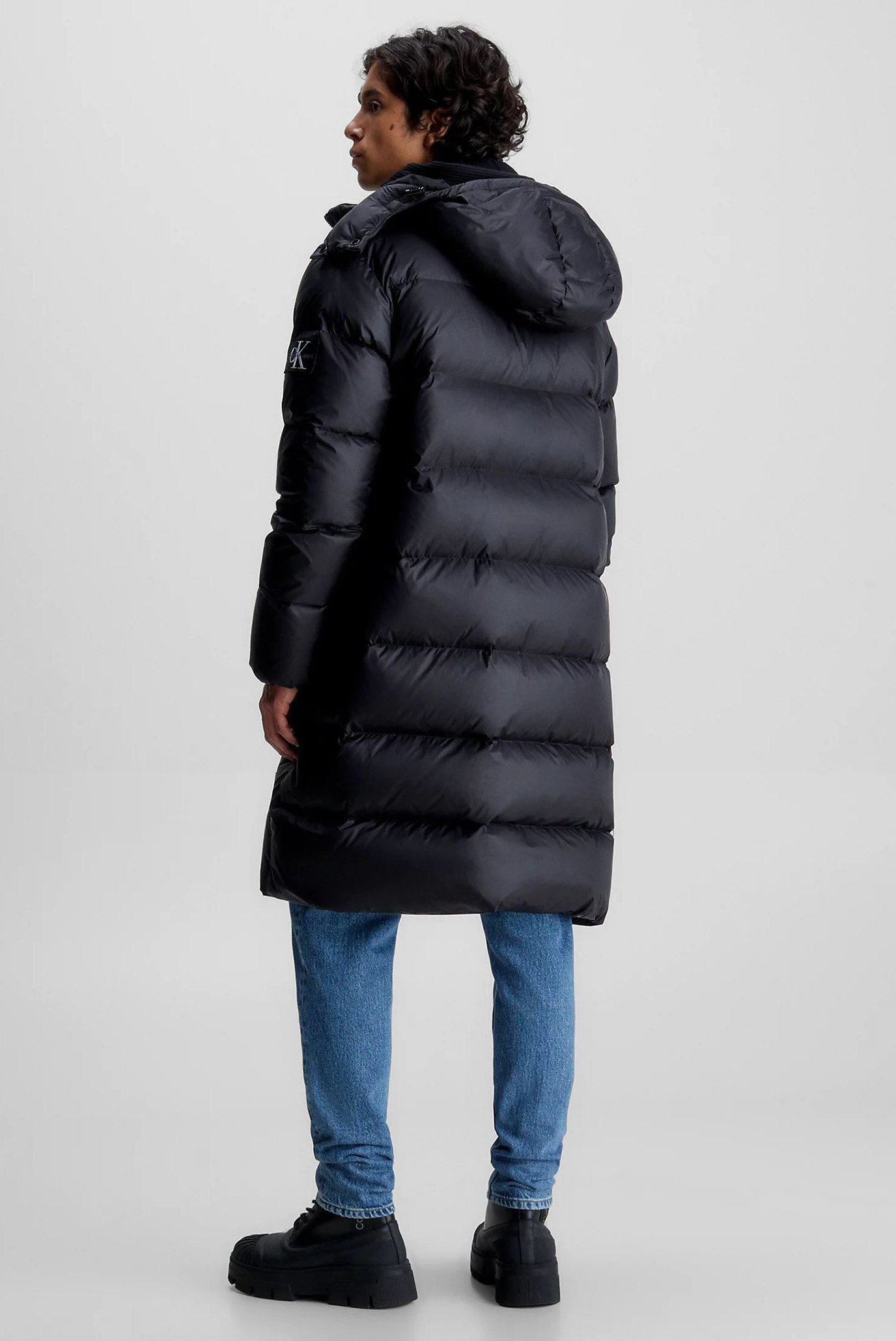 Calvin klein jeans down store long puffer coat