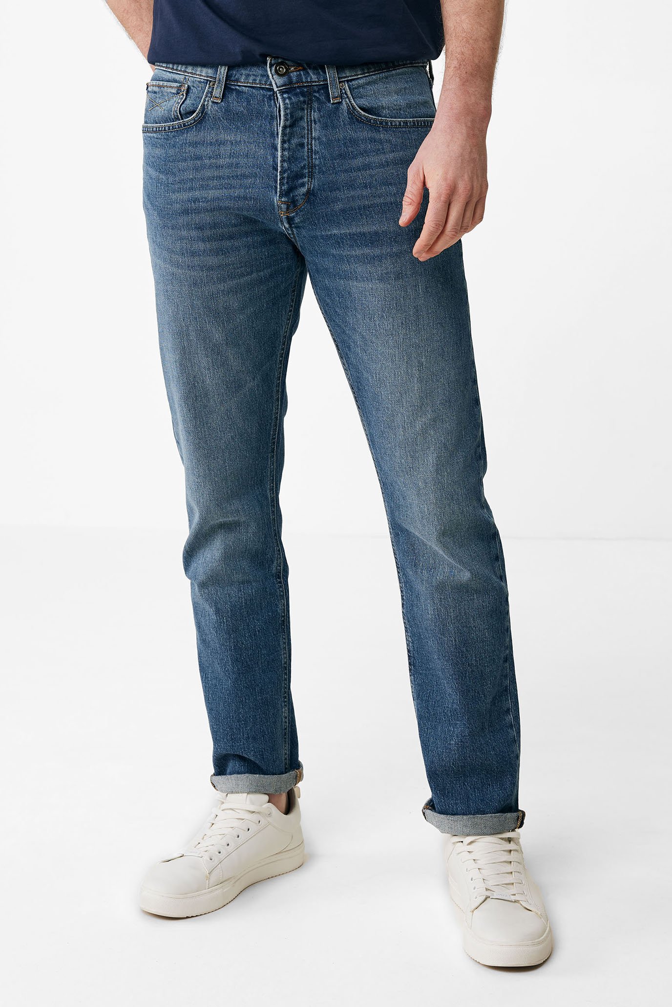 Чоловічі темно-сині джинси FERRON Mid waist / Regular leg 1