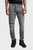 Чоловічі сірі джинси 5620 3D Zip Knee Skinny