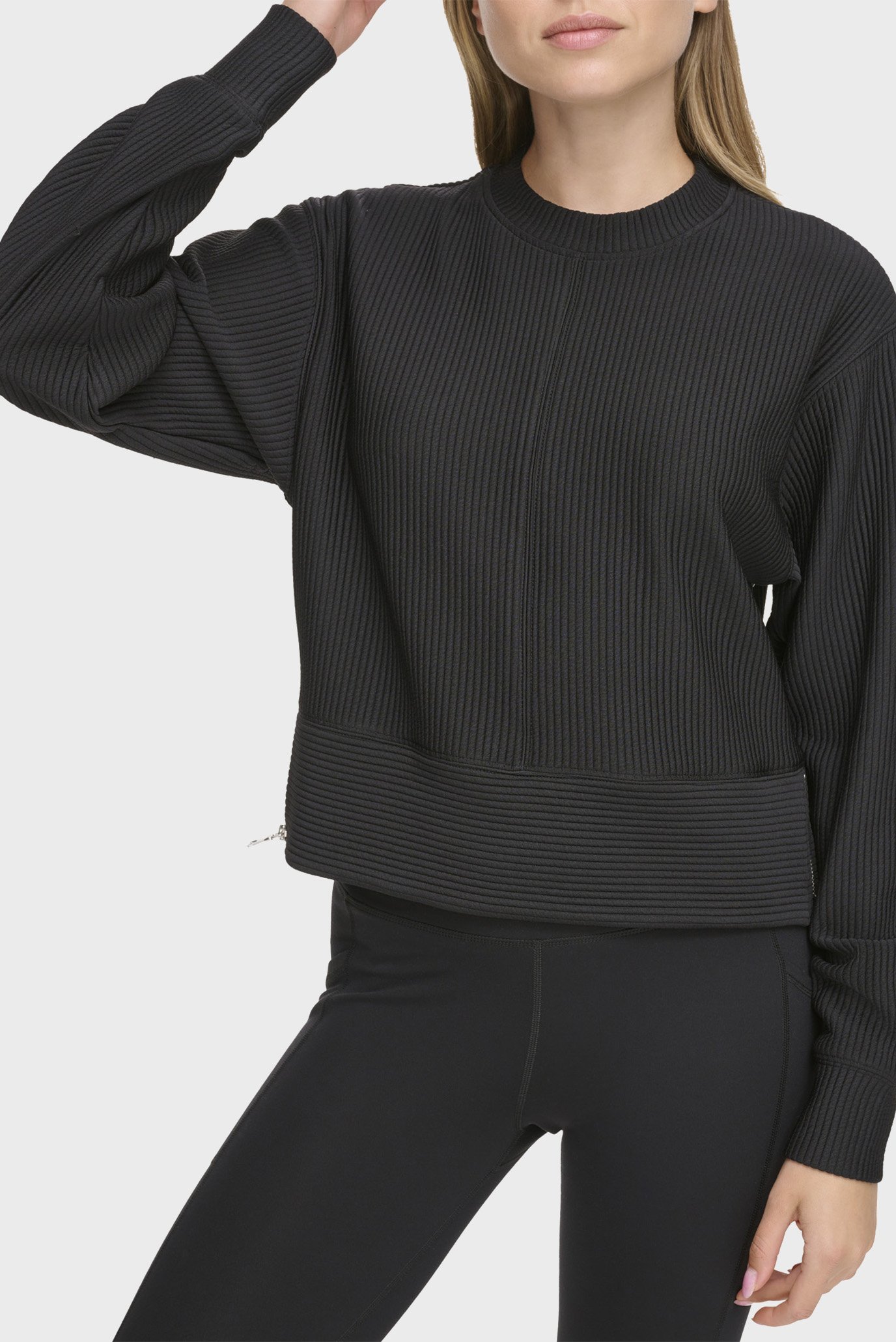 Женский черный свитшот Черный M DKNY DP3T9569